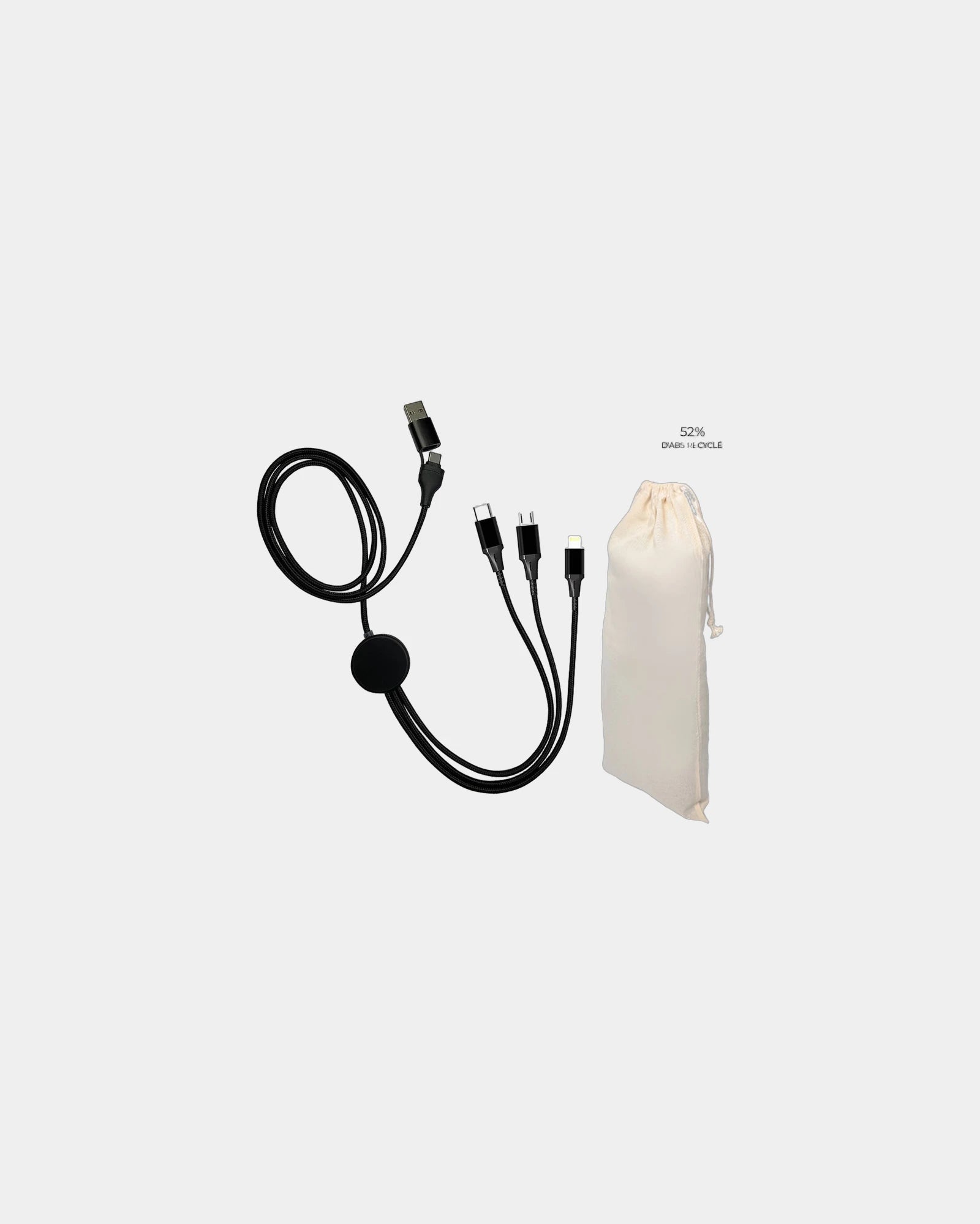 Custom promotional recycled charging cable Blaupunkt RCS - 1
