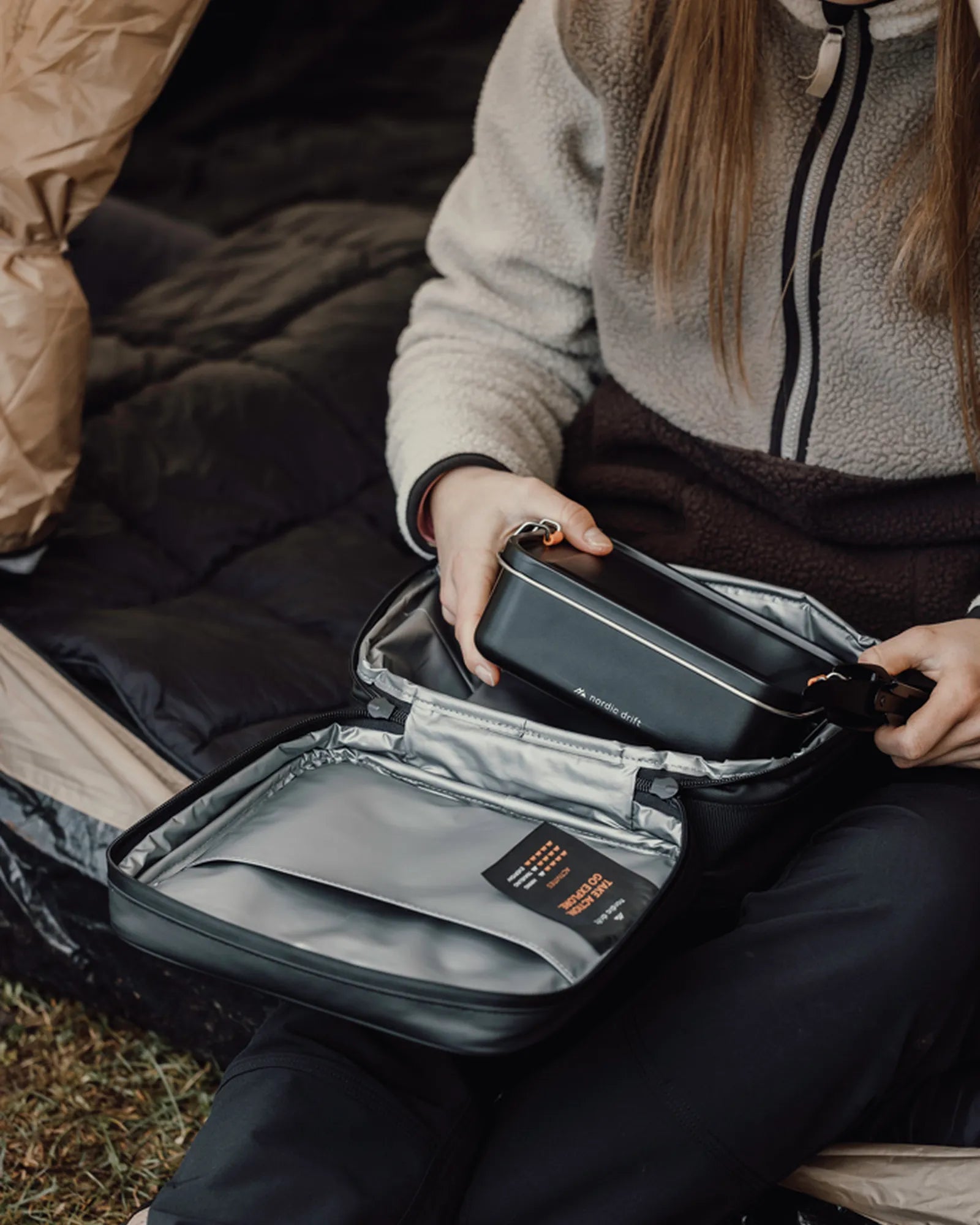 Promotional recycled steel lunch box 1200ml Nordic Drift - 9