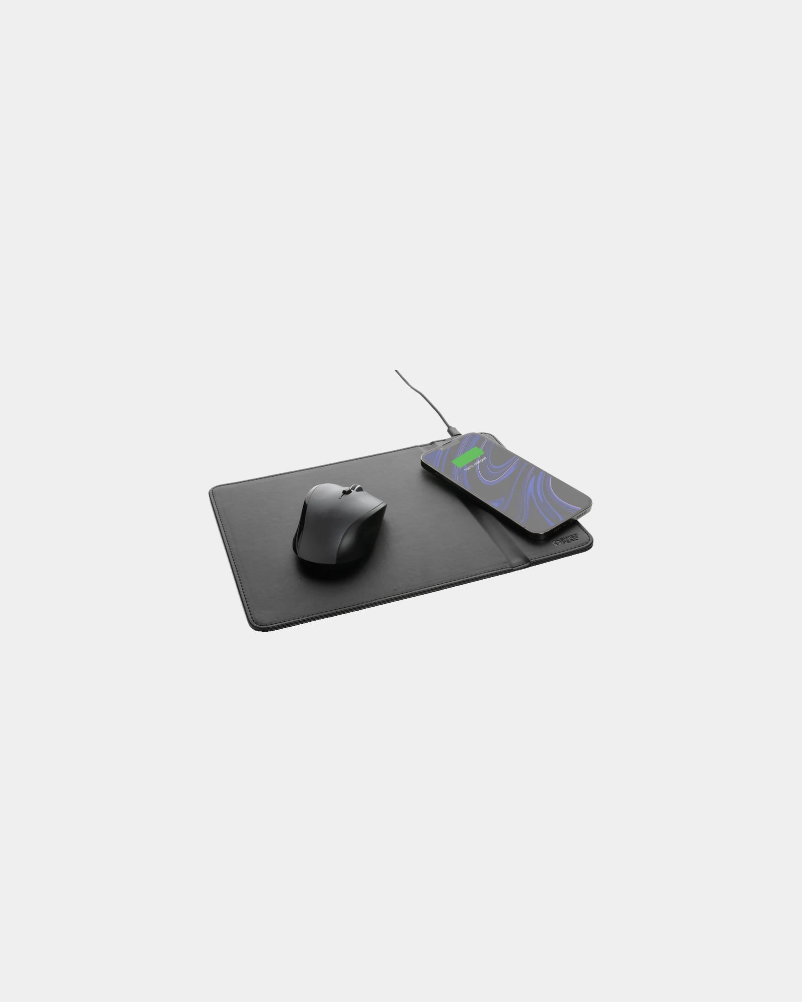 Promotional recycled PU mouse pad with 10W charger