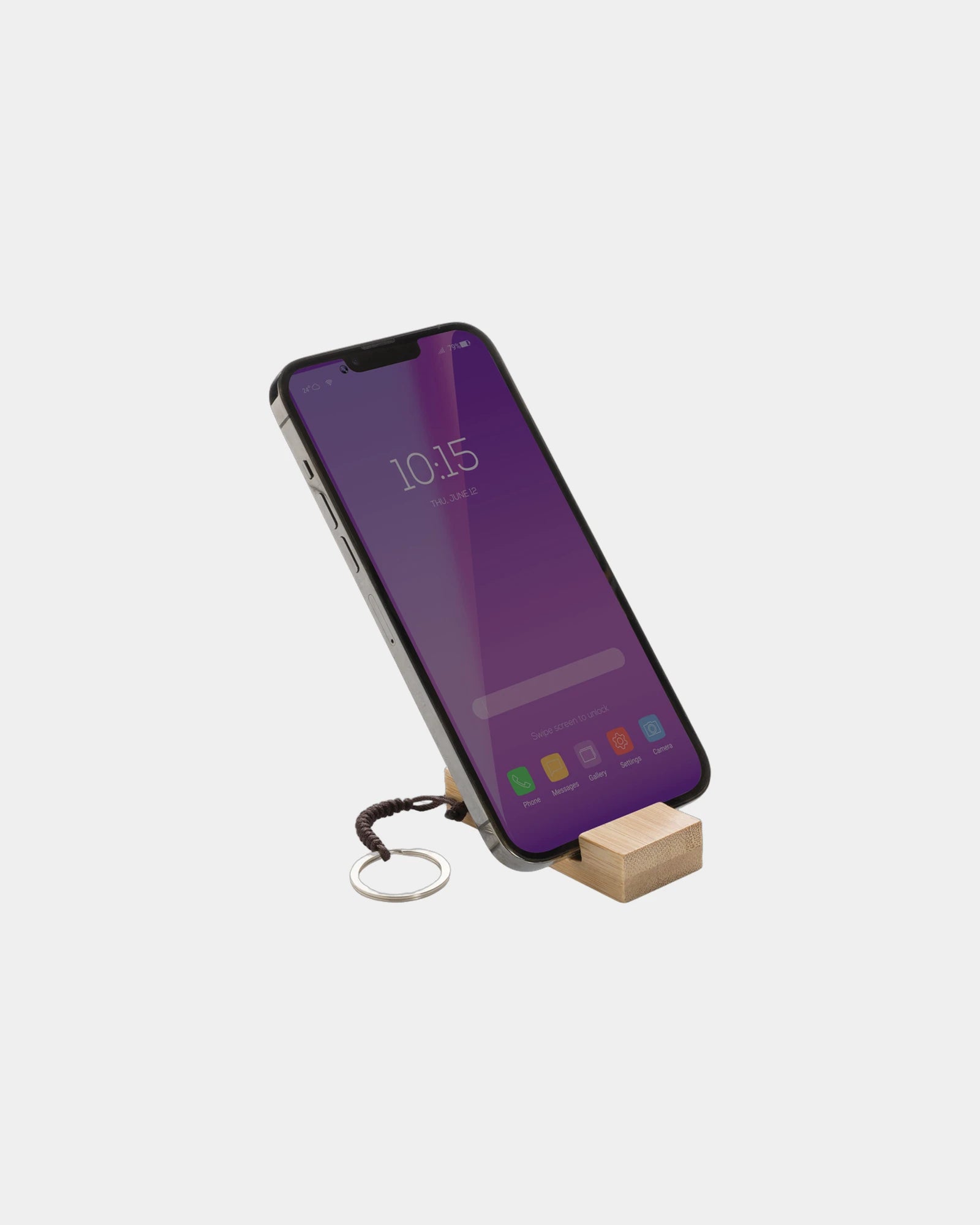 Promotional FSC bamboo phone stand - 1