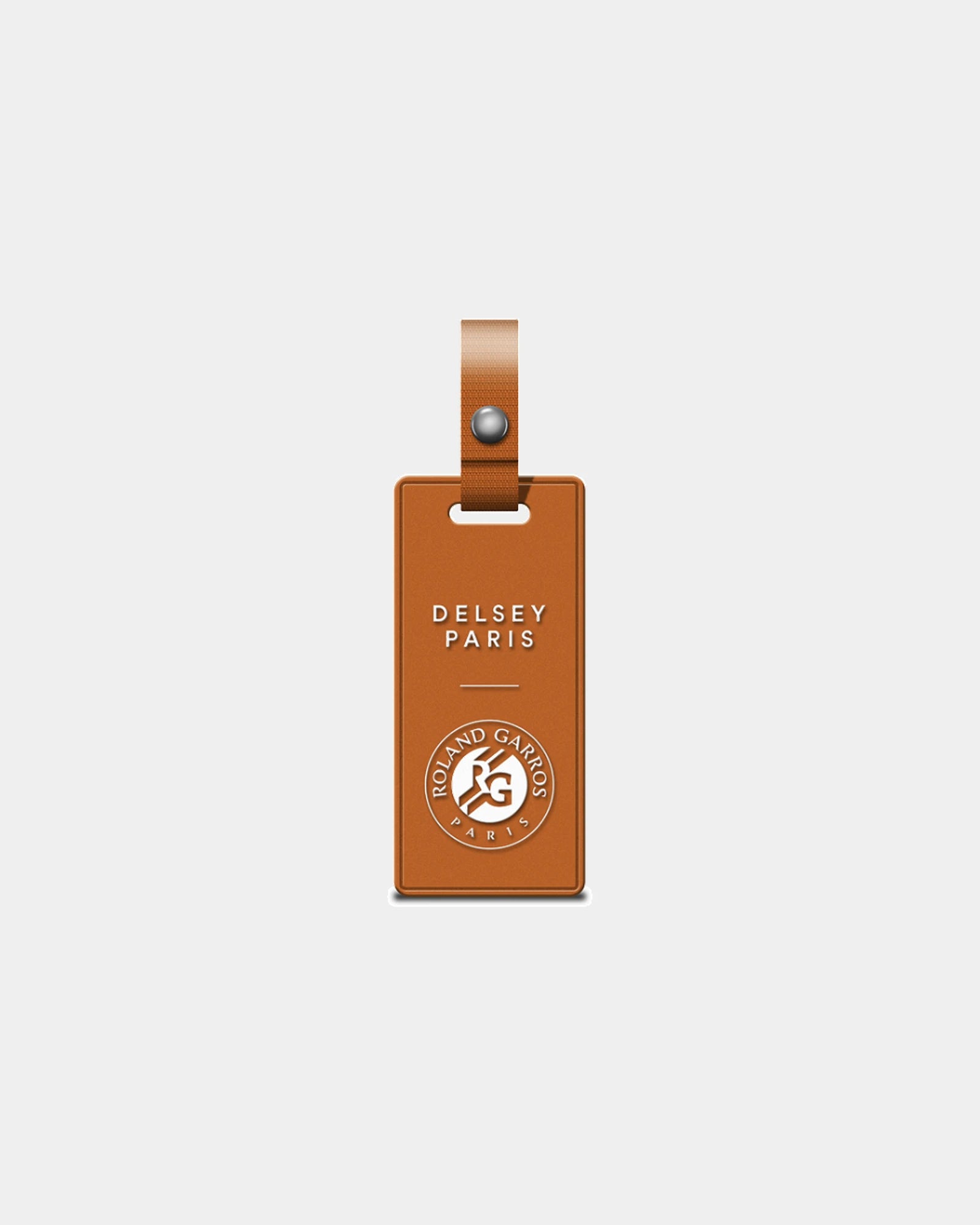 Promotional silicone travel address tag - Orange