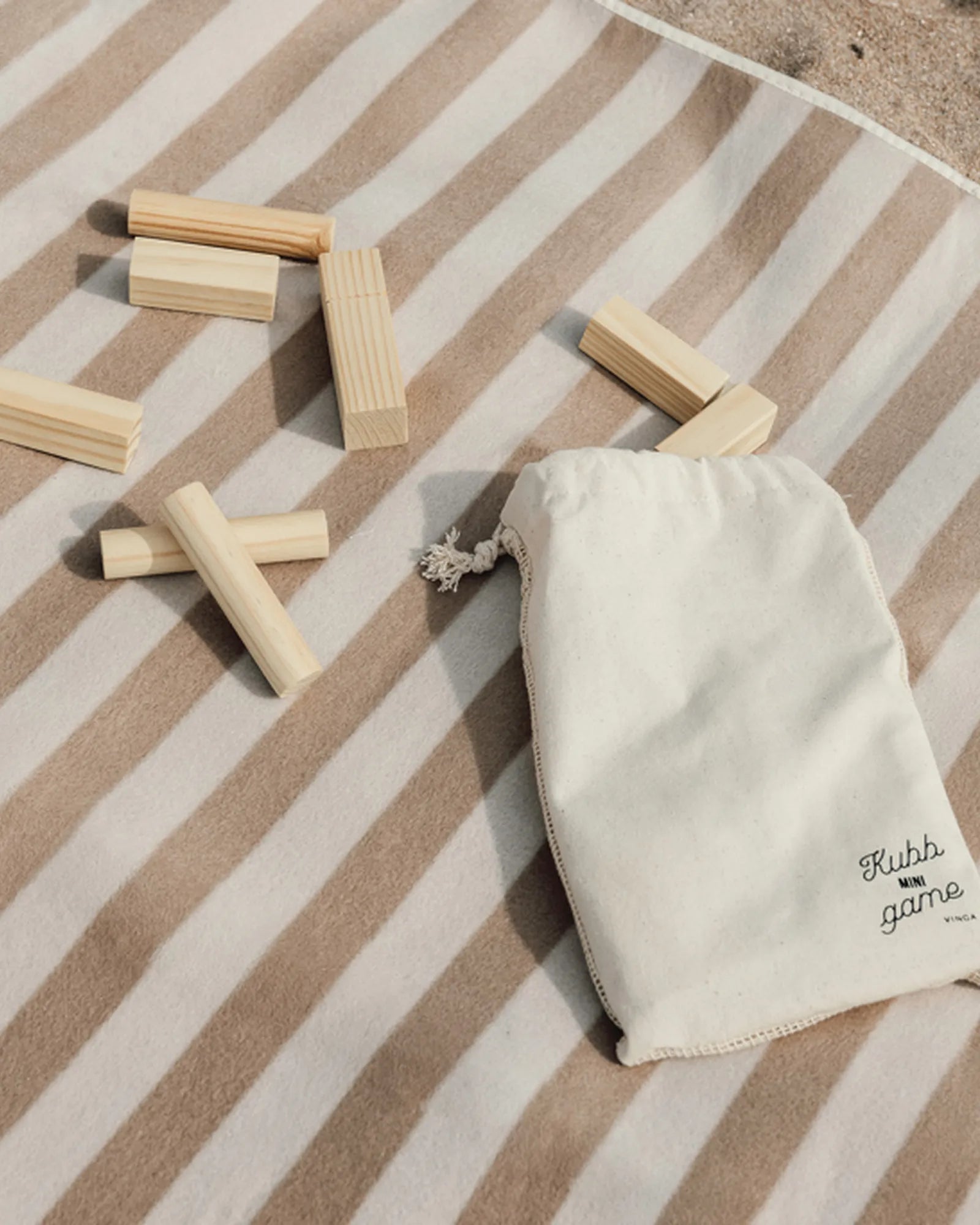 Custom FSC wood Vinga Mini Kubb outdoor game - 3