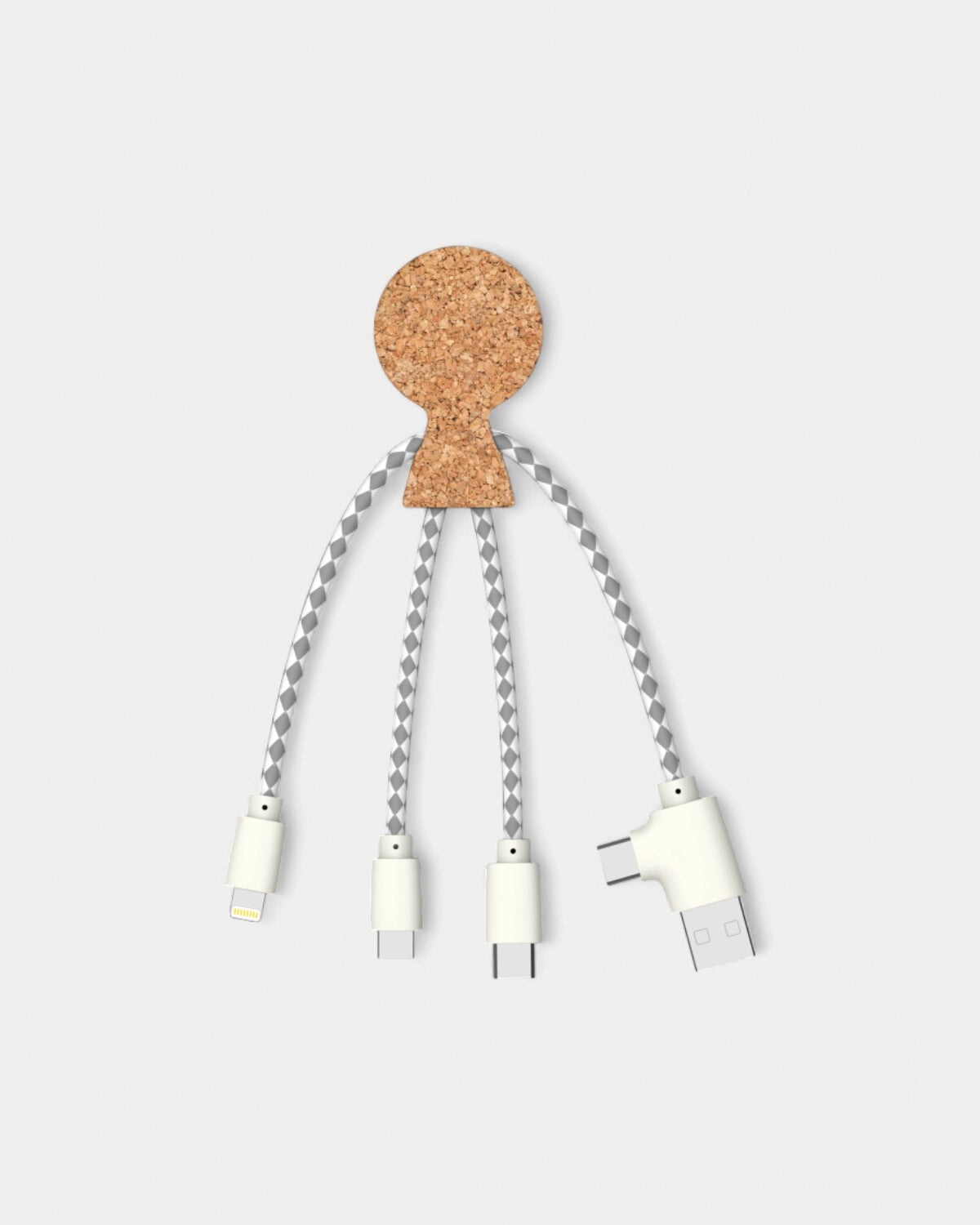 3-in-1 Cork Multi-Cables Customizable