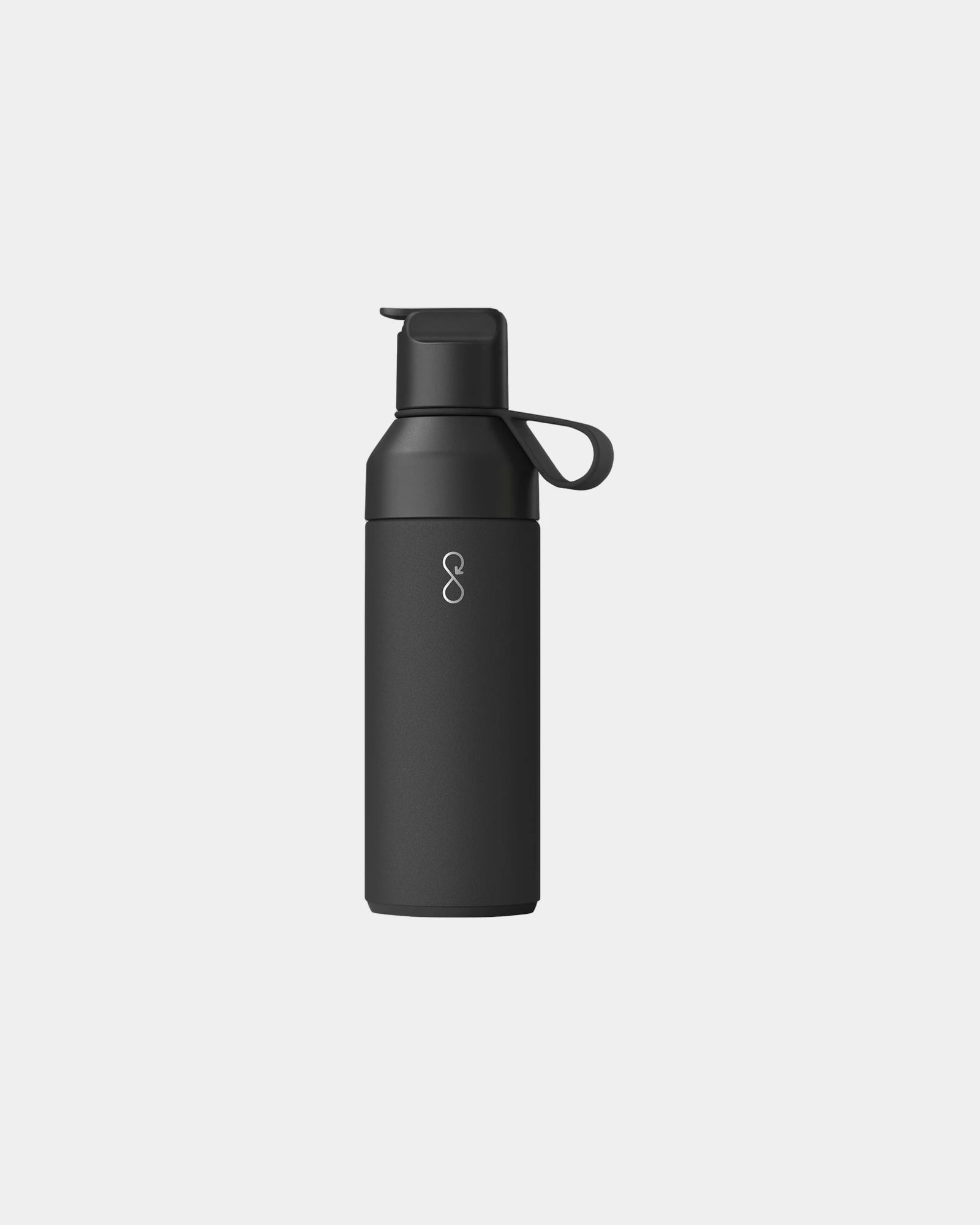 Custom insulated recycled stainless steel Ocean Bottle - Obsidian Black