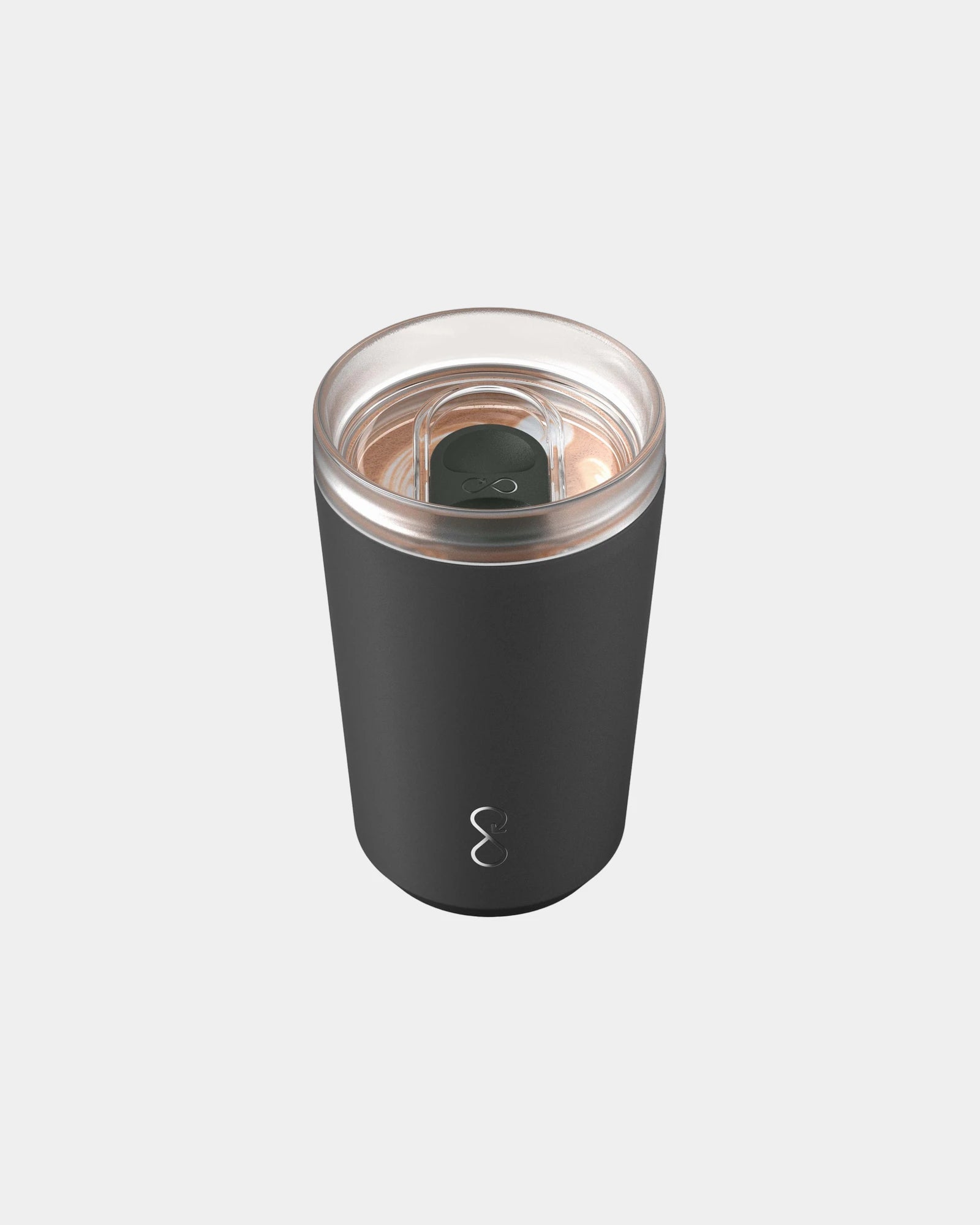 Custom recycled stainless steel Ocean Bottle mug 350ml - Obsidian Black