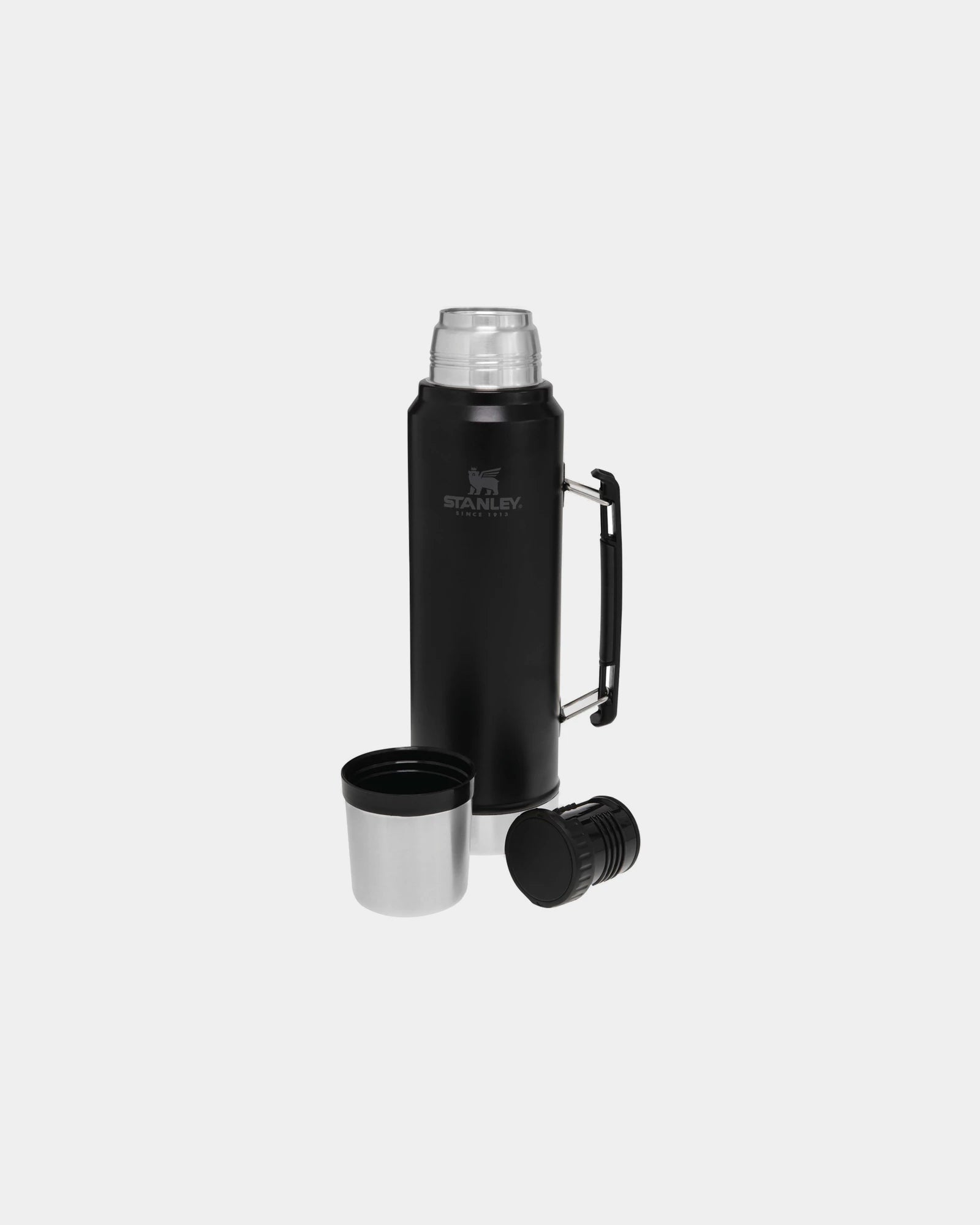 Custom insulated stainless steel drinkware bottle - Matte Black