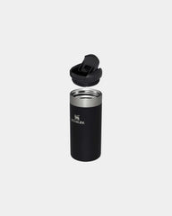 Custom insulated stainless steel travel mug 350ml - Black
