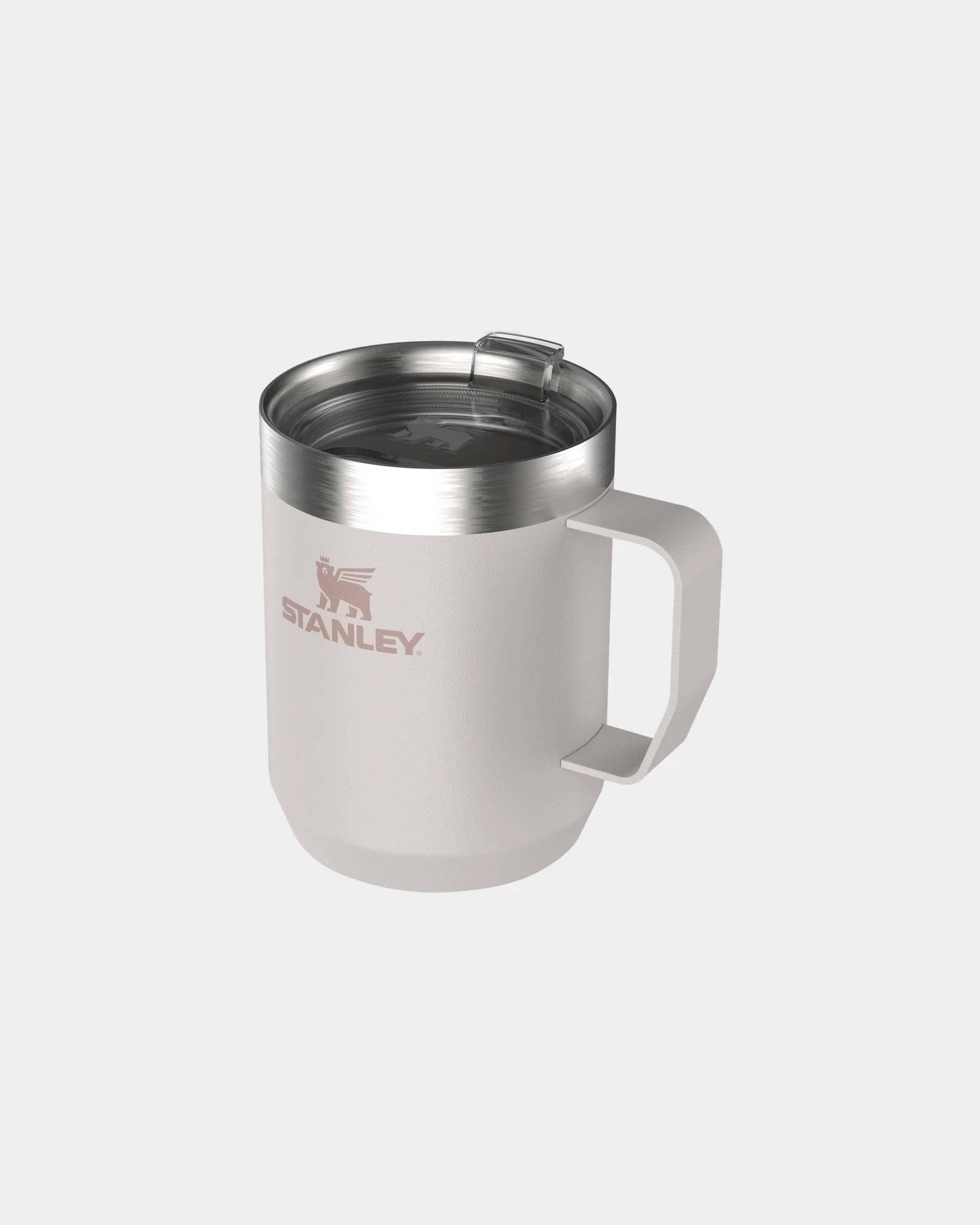 Promotional recycled stainless steel camping mug - Light Pink