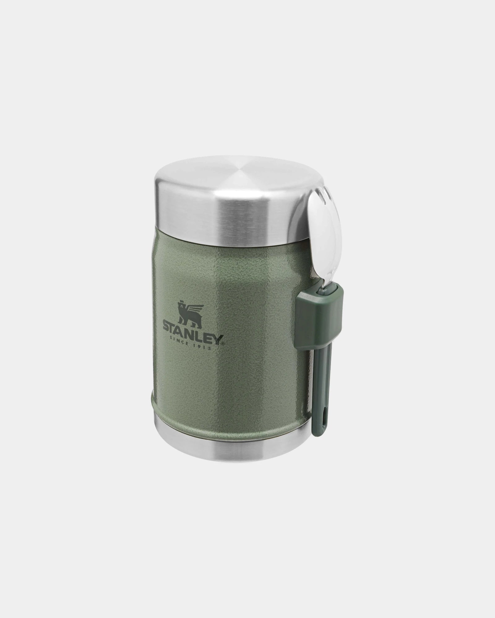 Promotional recycled stainless steel food jar 400ml - Forest Green