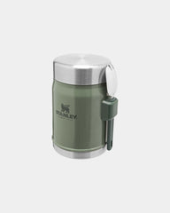 Promotional recycled stainless steel food jar 400ml - Forest Green