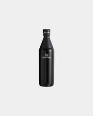 Custom recycled stainless steel water bottle 600ml - Glossy Black