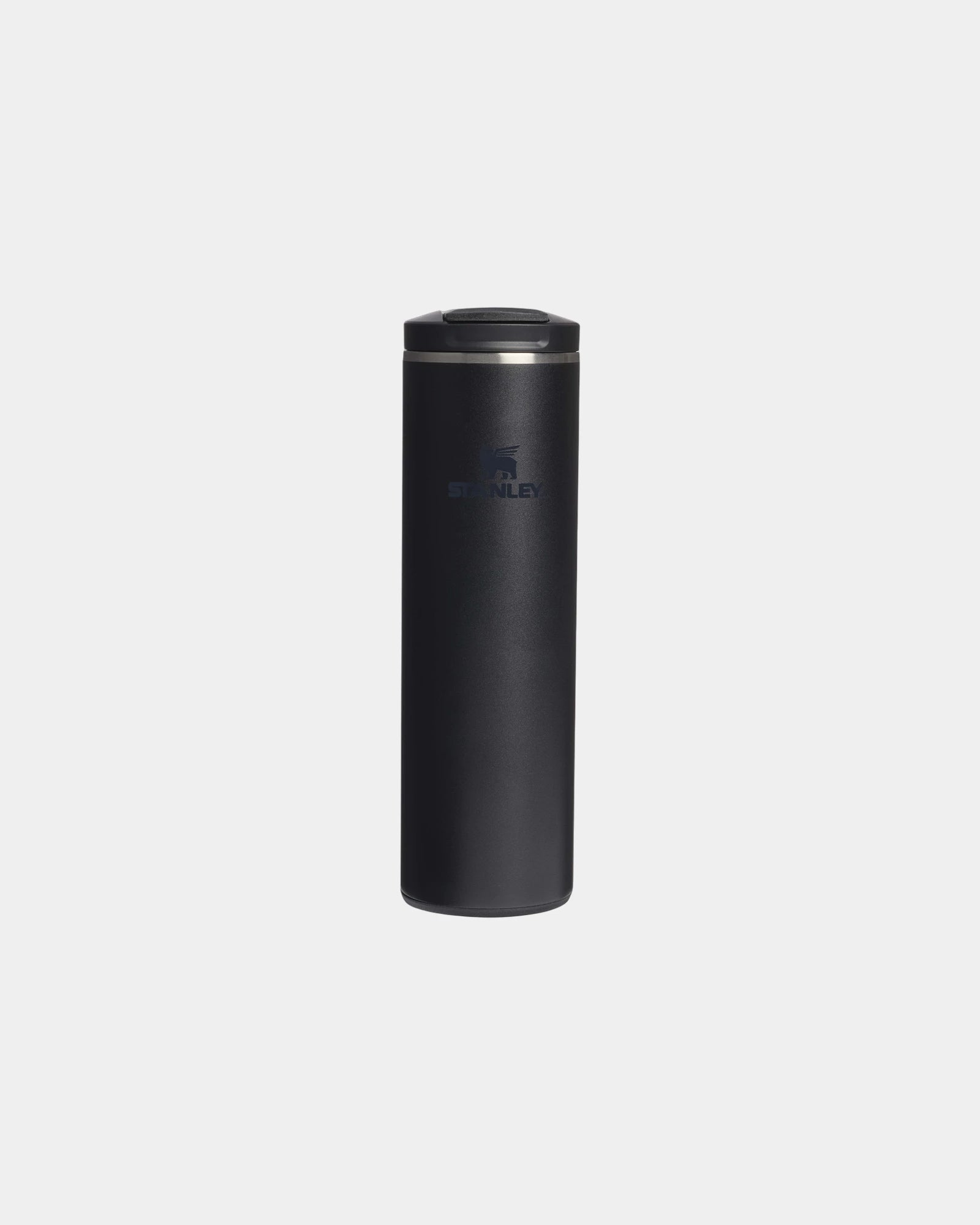 Promotional recycled stainless steel travel mug 470ml - Black