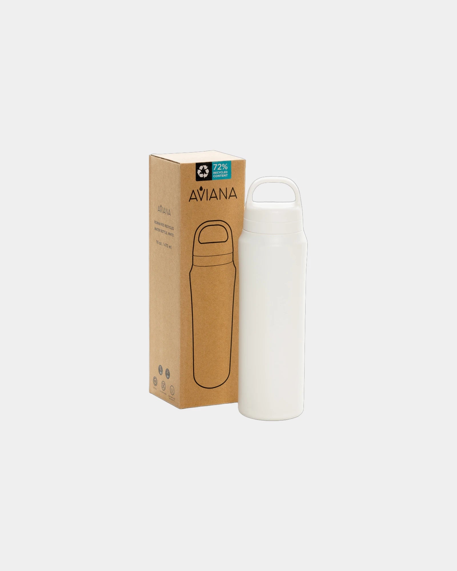 Custom recycled stainless steel water bottle 470ml - 7