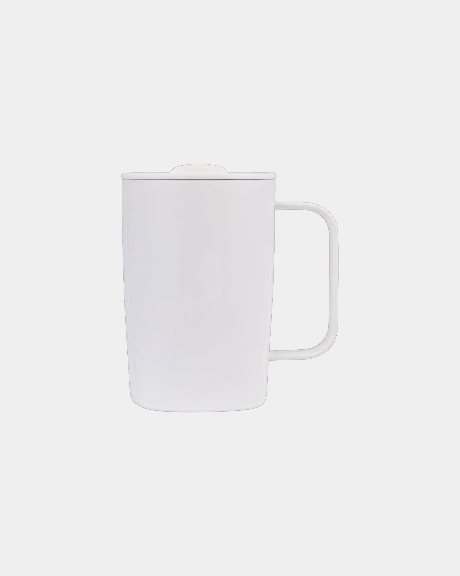 Custom insulated recycled steel mug 450ml Aviana Rowan - White