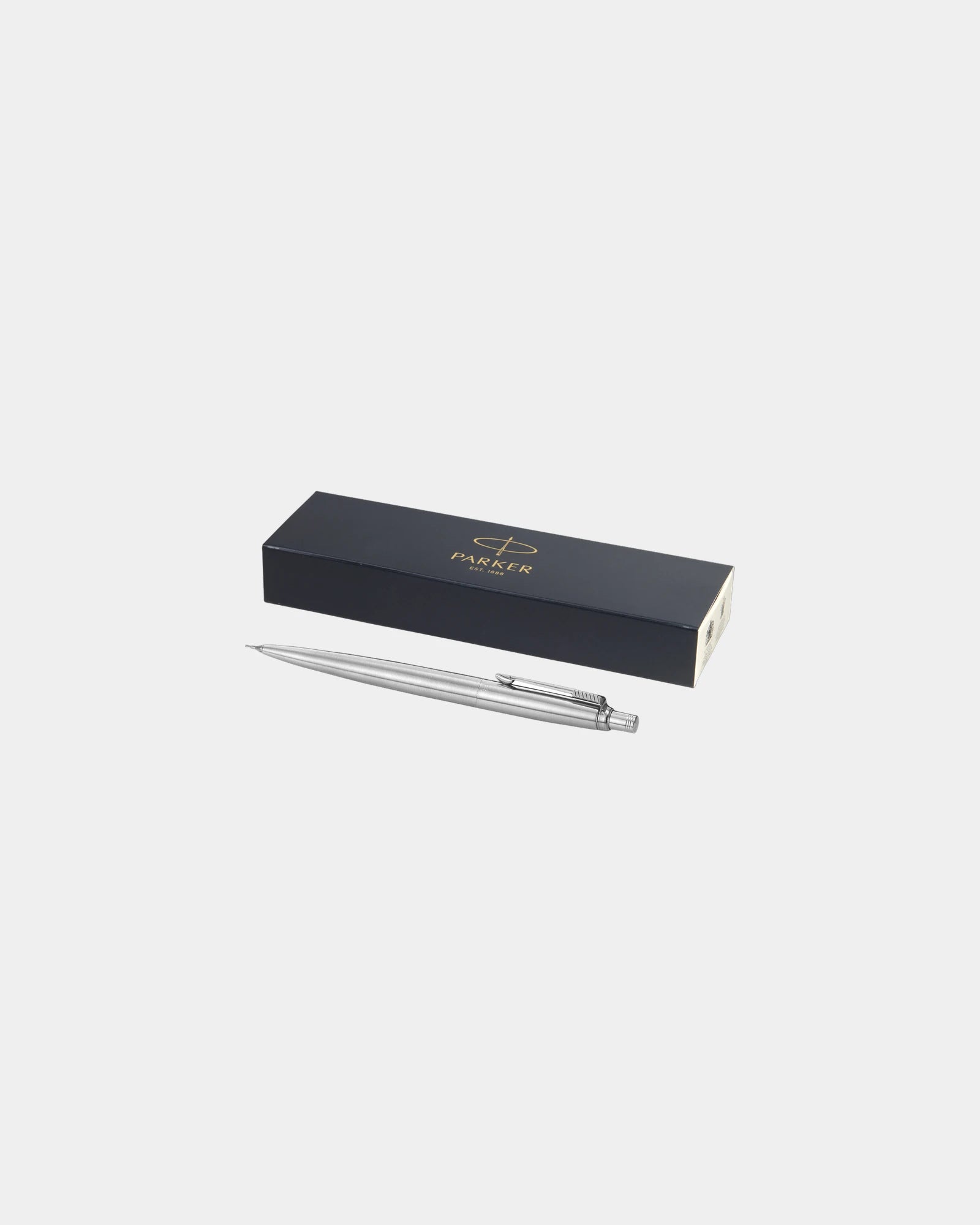 Custom eco-friendly Parker Jotter pencil with eraser - Steel