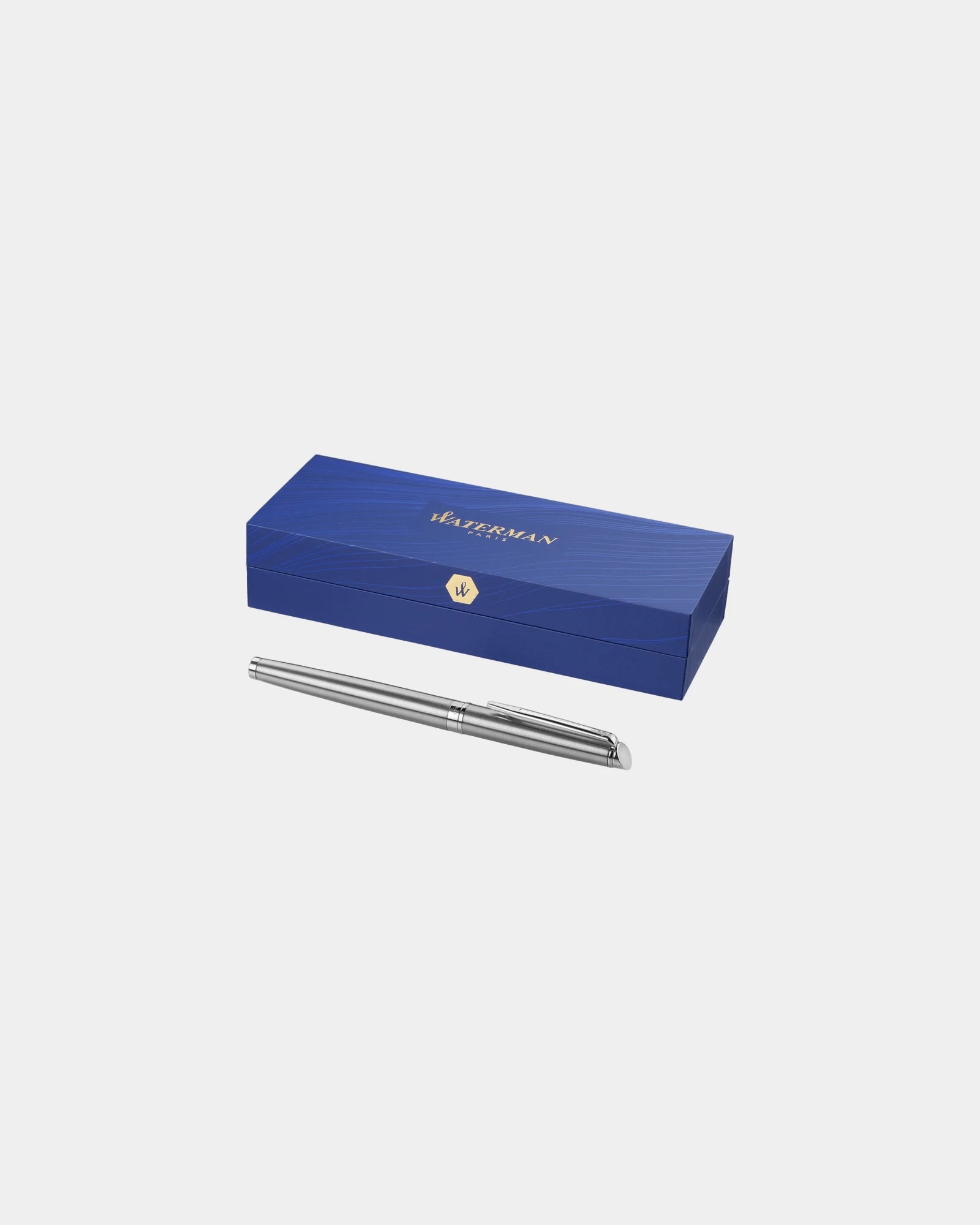 Custom eco-friendly roller pen Waterman Hemisphere F - Silver