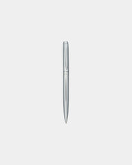 Promotional eco-friendly ballpoint pen with chrome accents - 1