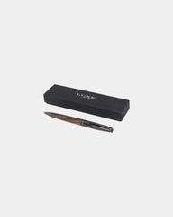 Promotional eco-friendly ballpoint pen with wood body - Black