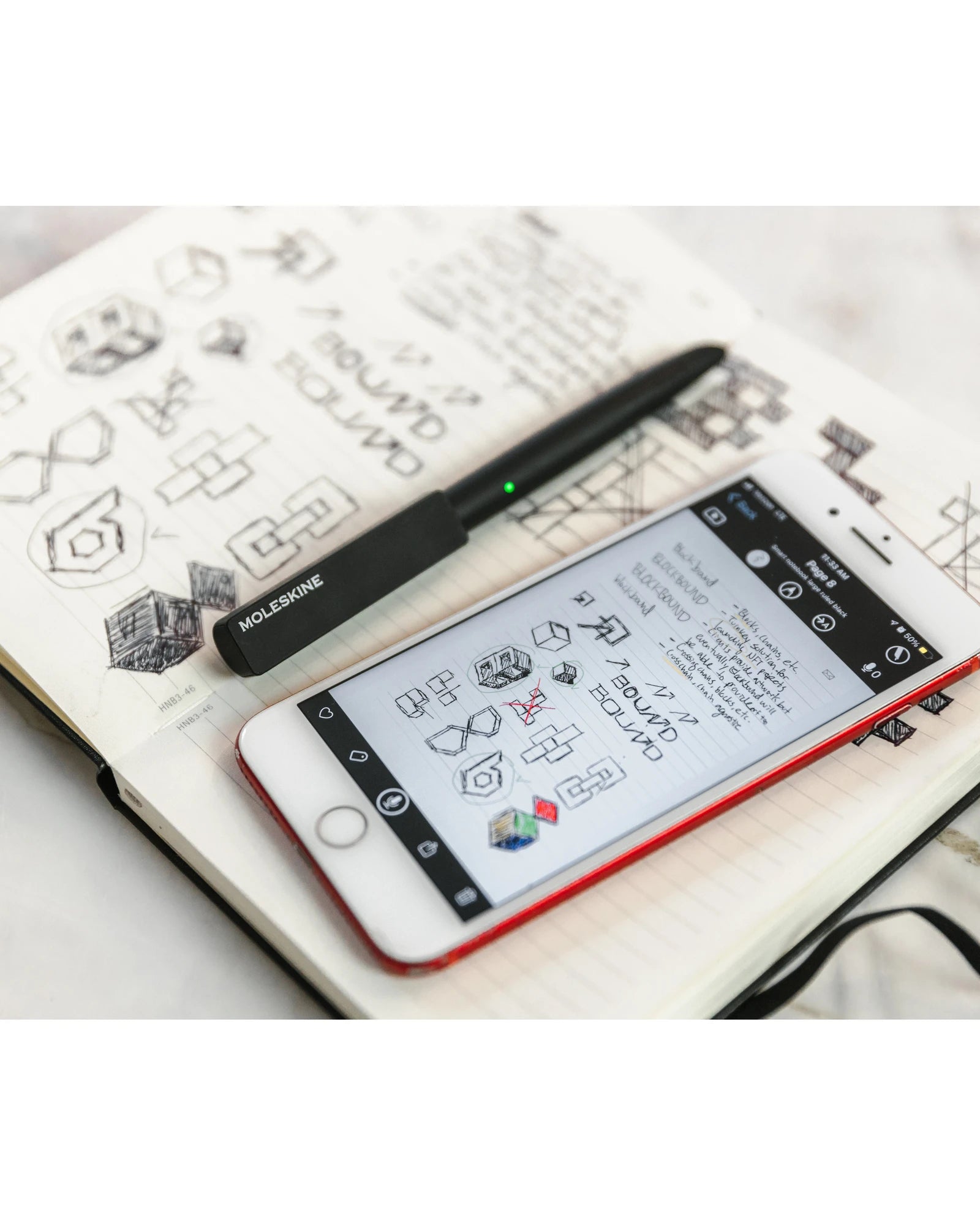 Custom eco-friendly Moleskine Smart writing set - 3
