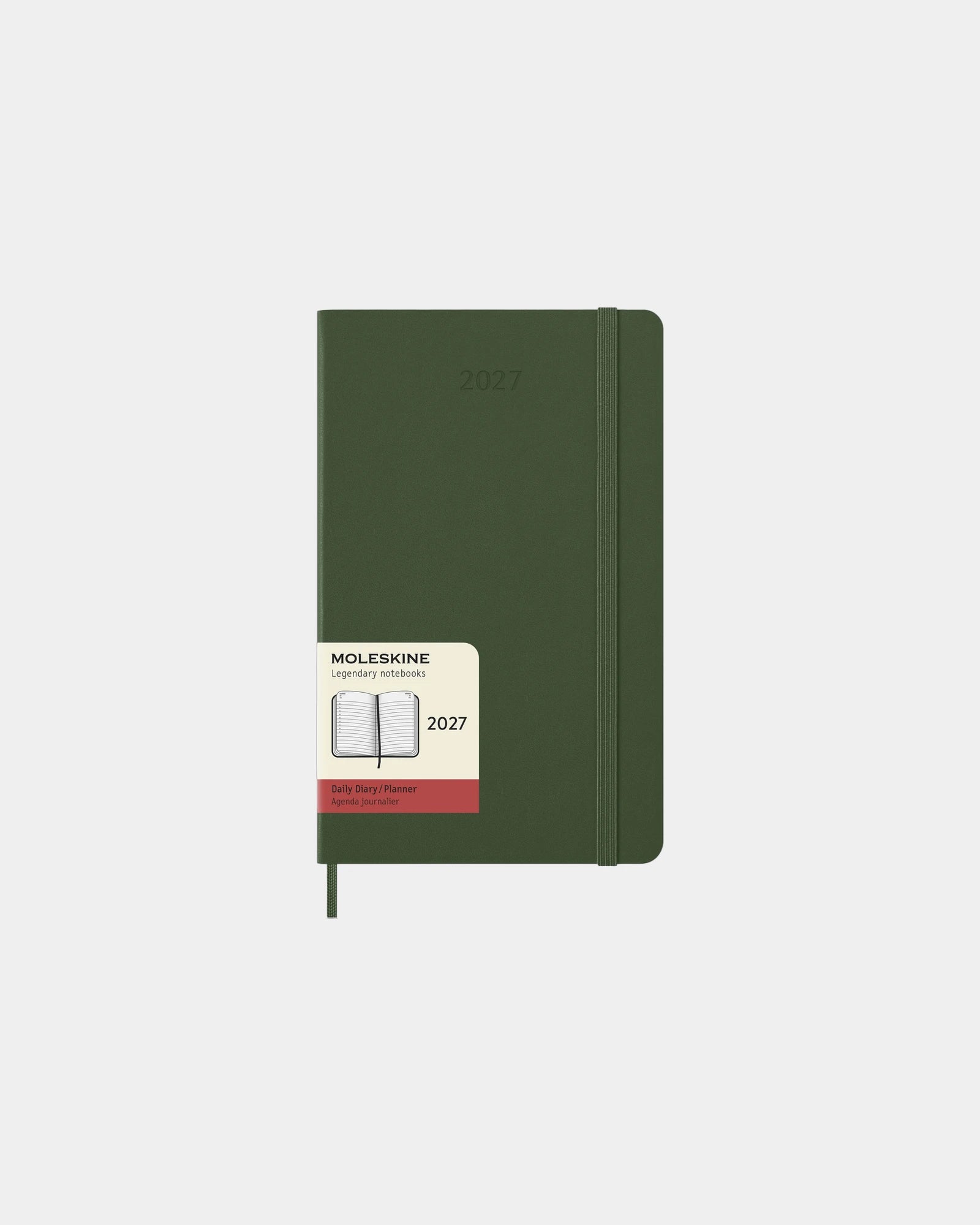 Custom eco-friendly Moleskine daily planner - Myrtle Green