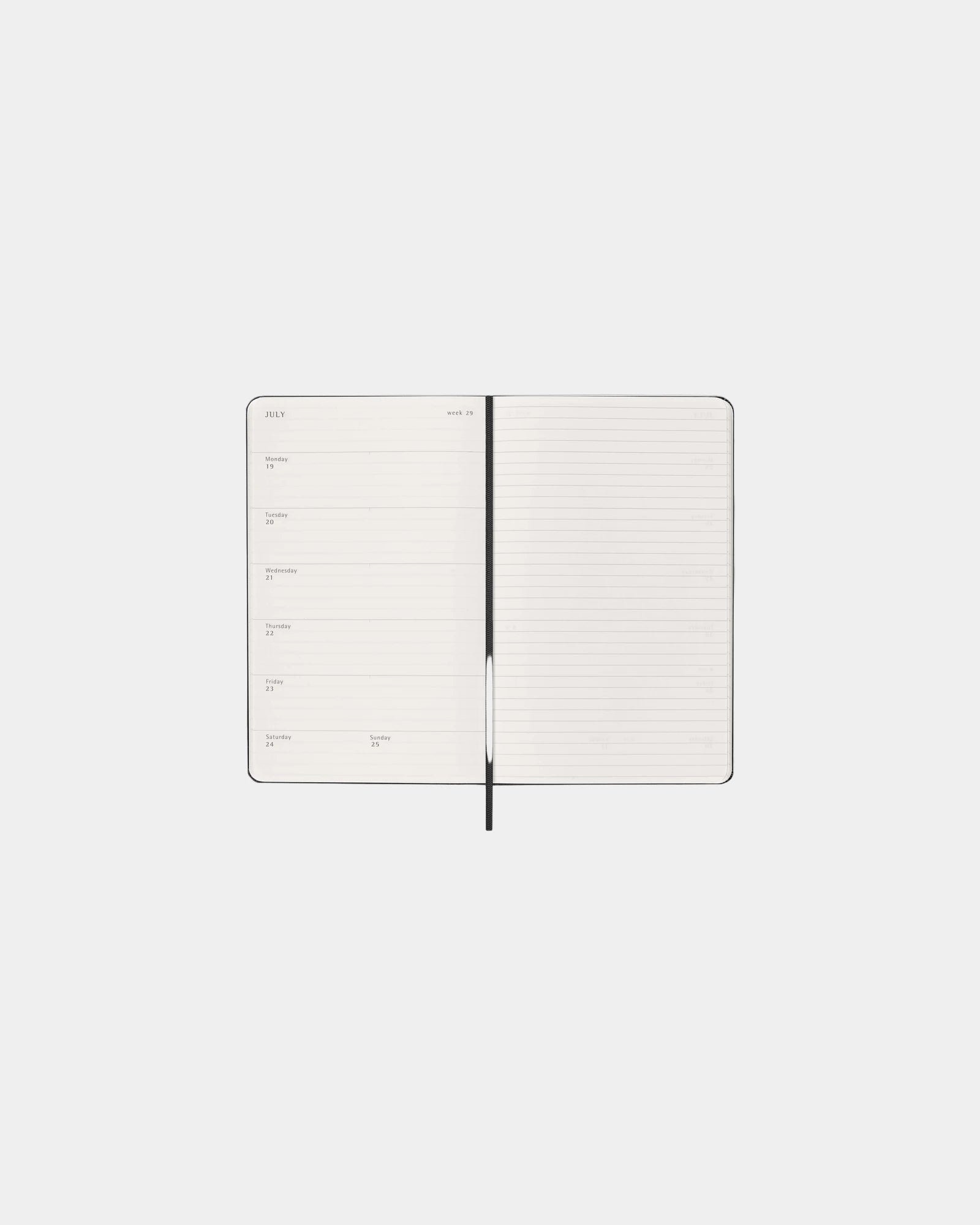 Custom personalized Moleskine weekly planner - 15