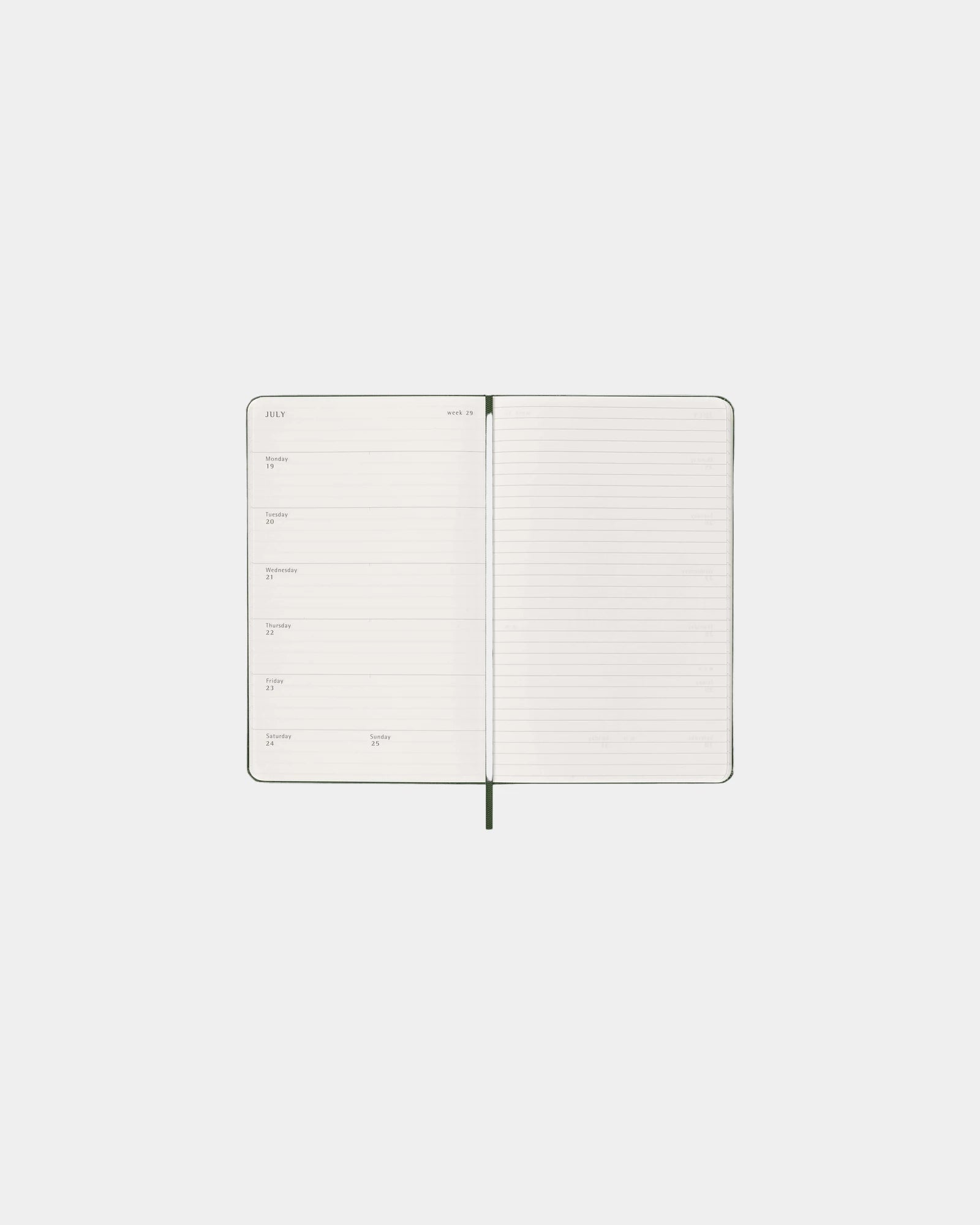Custom personalized Moleskine weekly planner - 11