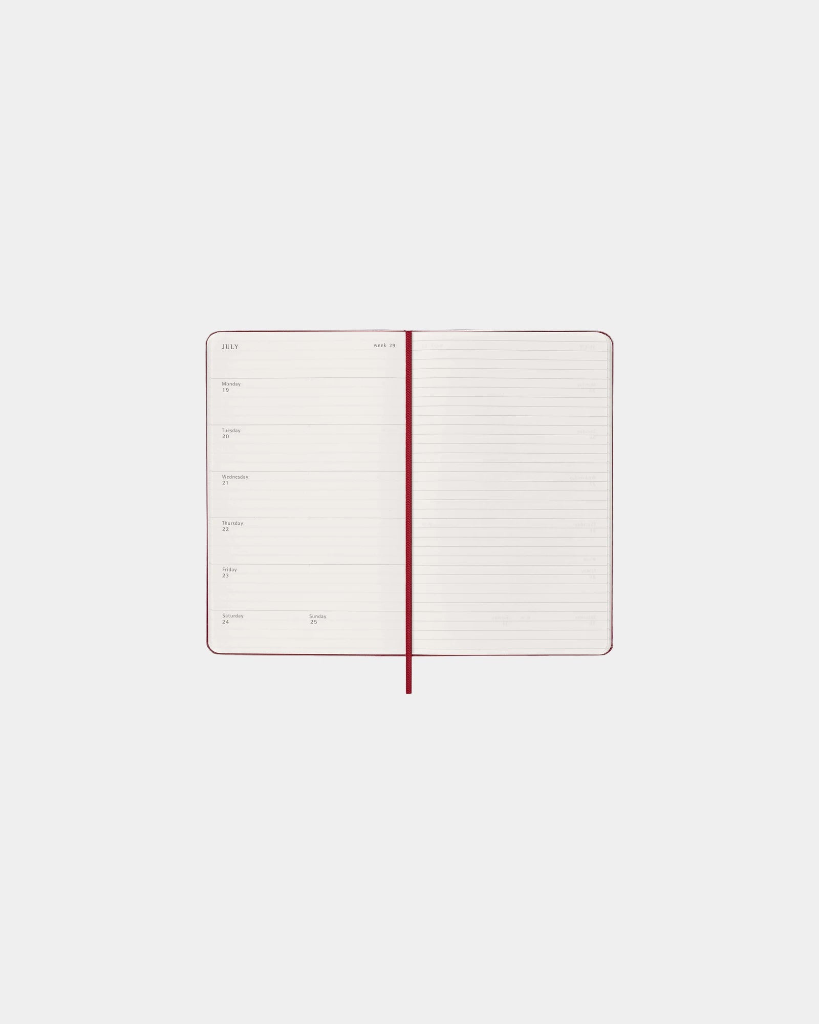 Custom personalized Moleskine weekly planner - 3