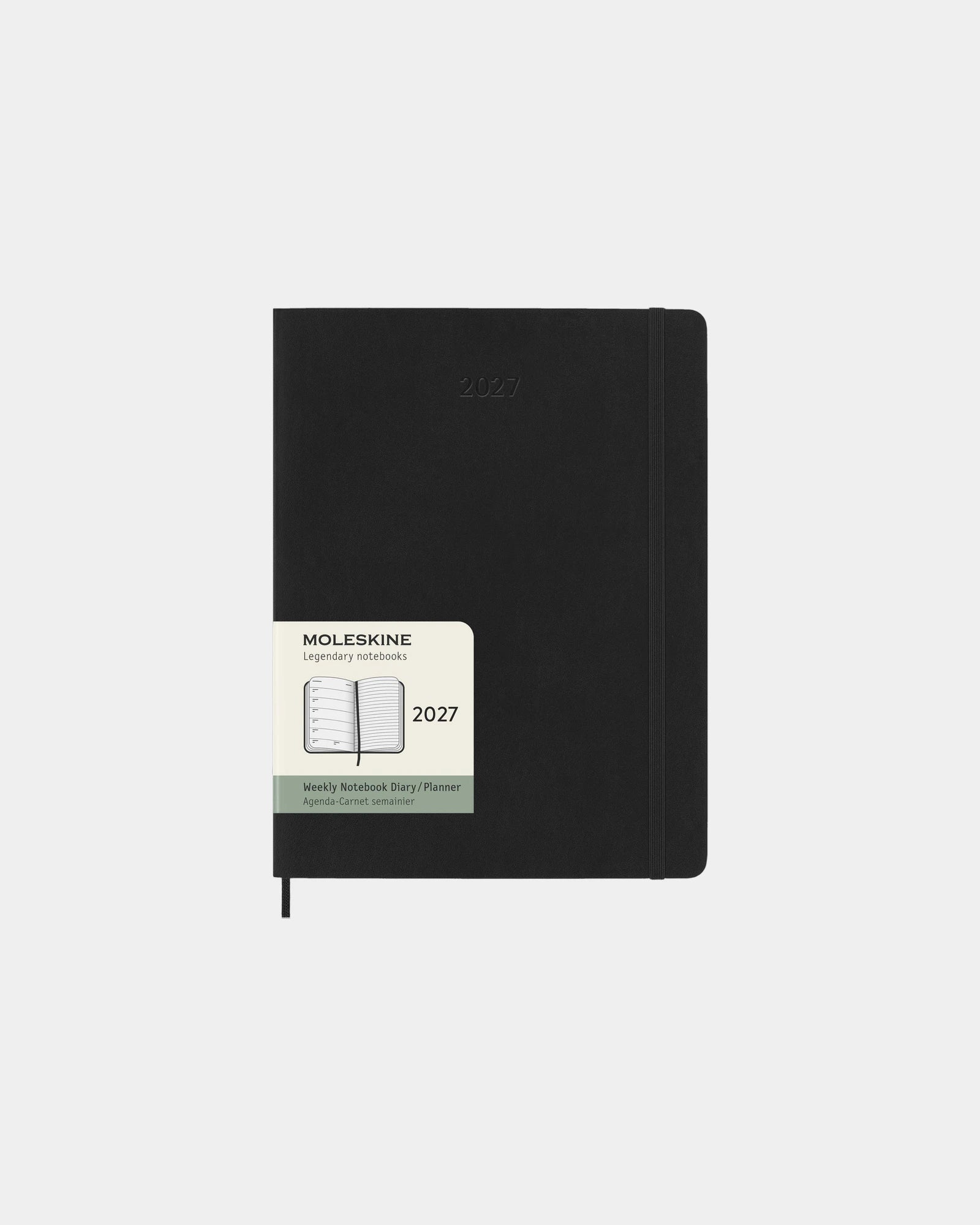 Custom eco-friendly Moleskine XL softcover planner - Black