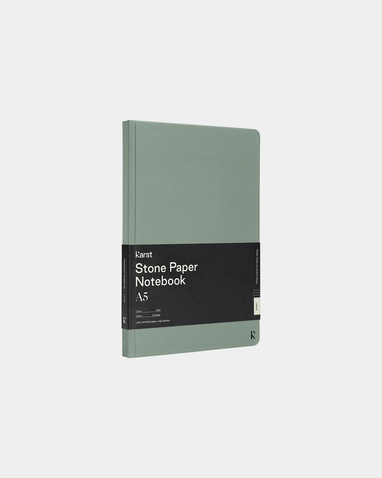 Promotional eco-friendly A5 notebook K’arst® - Heather Green