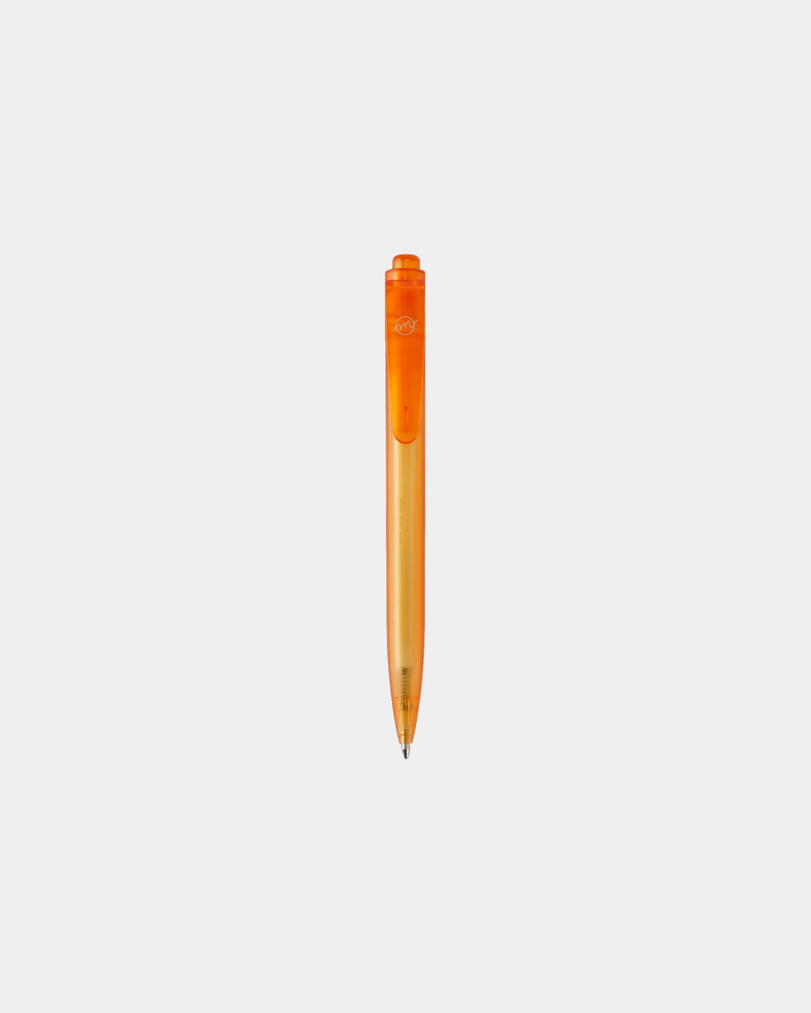 Promotional recycled ocean plastic ballpoint pen - Orange