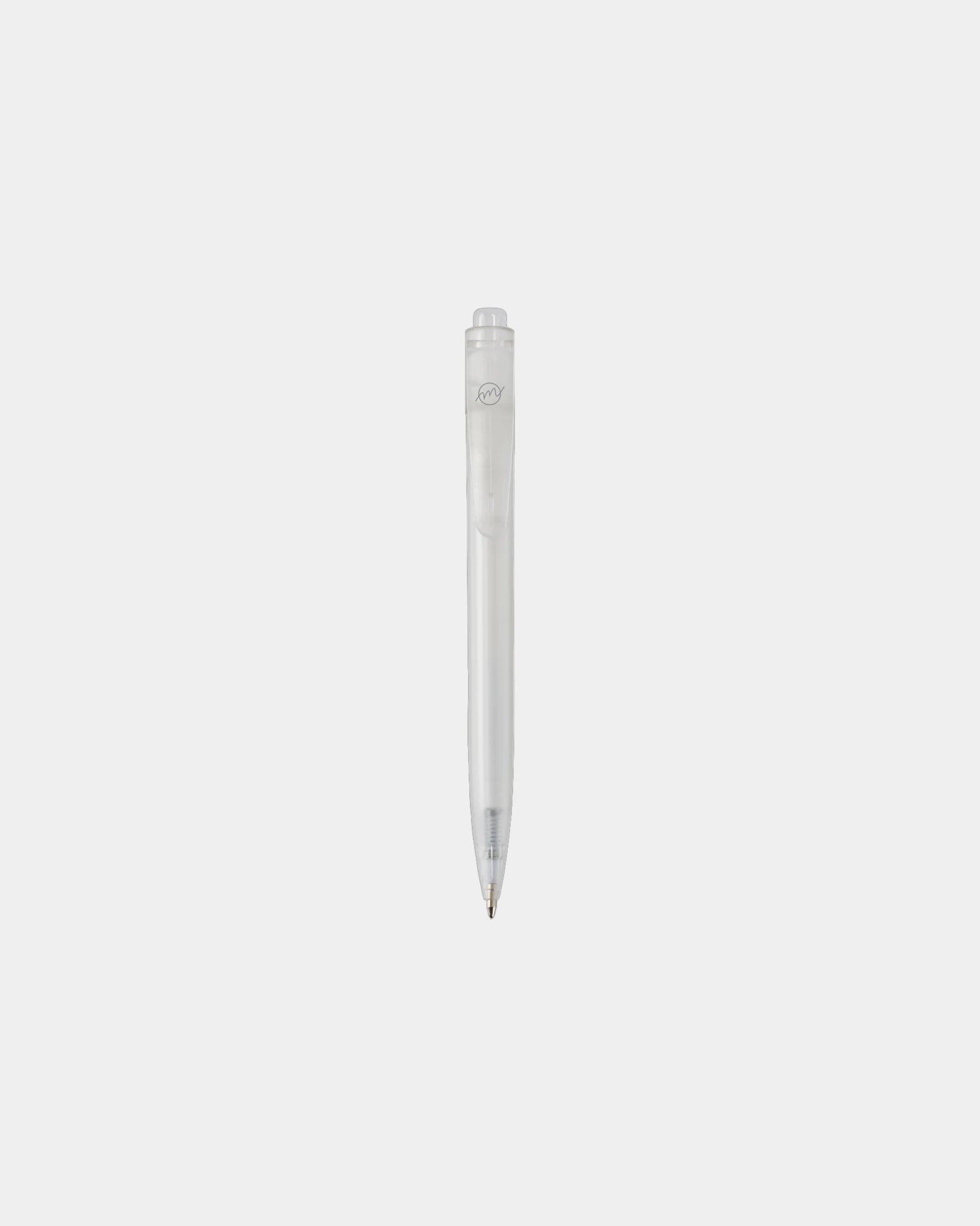 Promotional recycled ocean plastic ballpoint pen - White