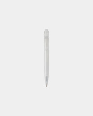 Promotional recycled ocean plastic ballpoint pen - White