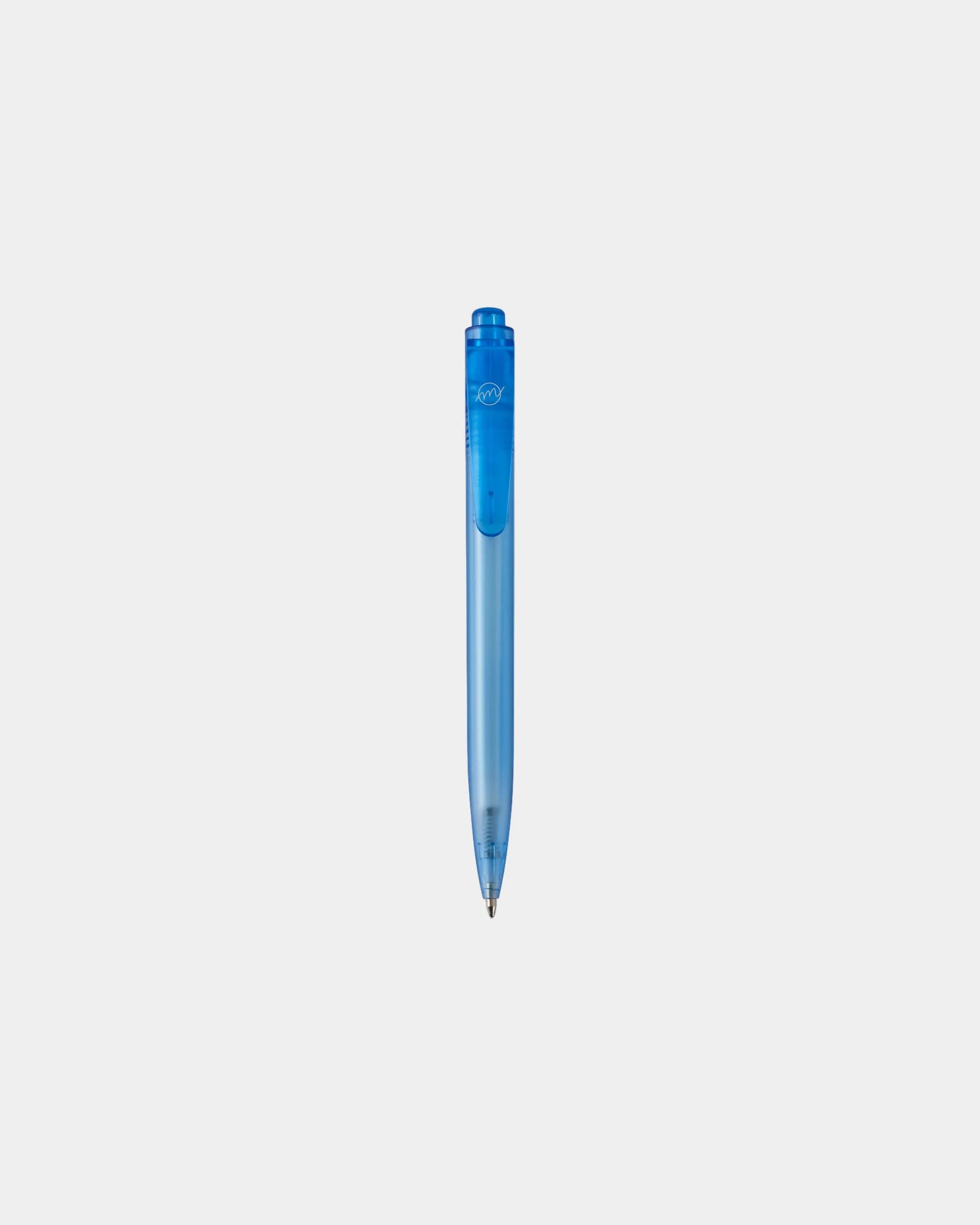 Promotional recycled ocean plastic ballpoint pen - Blue