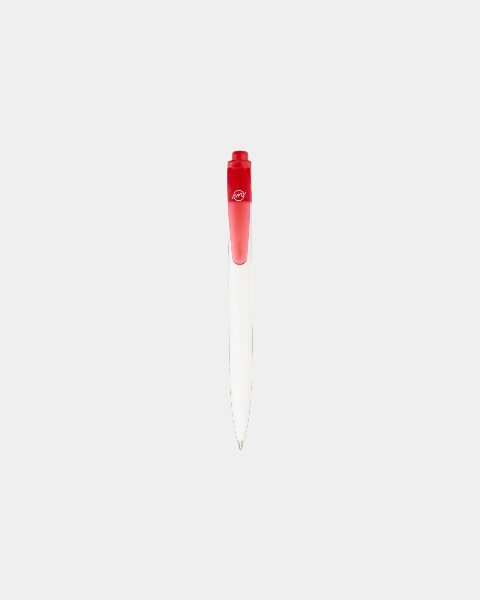 Promotional recycled ocean plastic ballpoint pen - Translucent Red