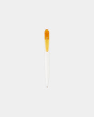 Promotional recycled ocean plastic ballpoint pen - Translucent Orange