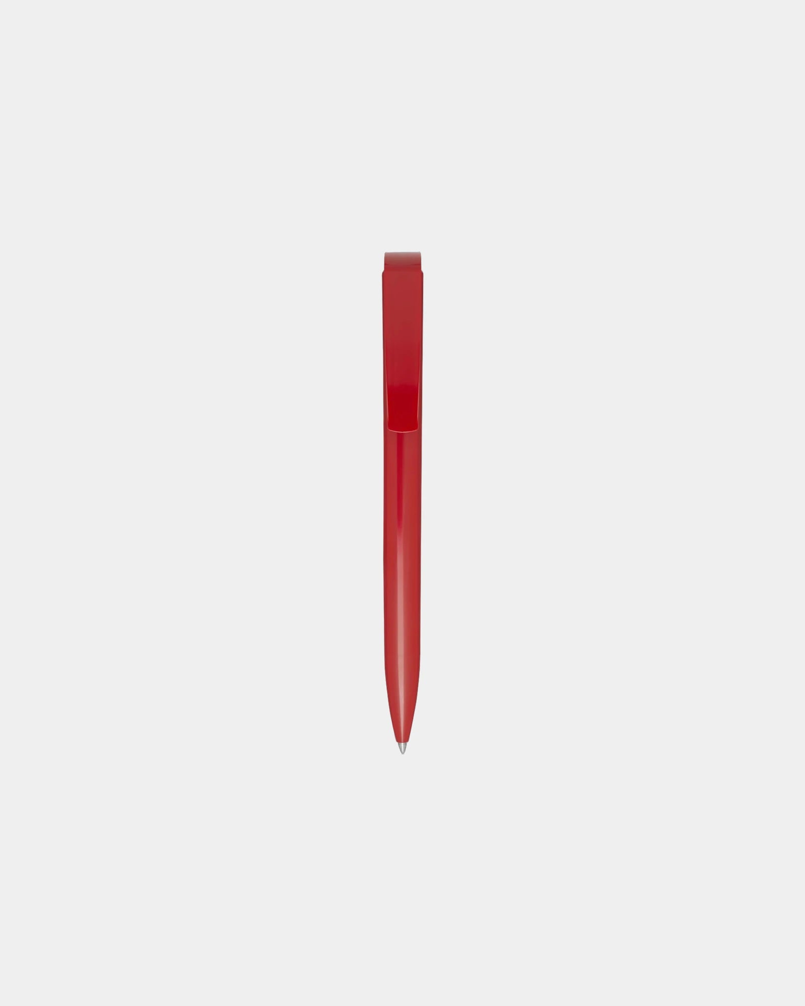 Custom recycled plastic ballpoint pen Lucia - Red