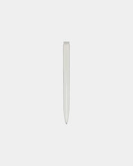 Custom recycled plastic ballpoint pen Lucia - White
