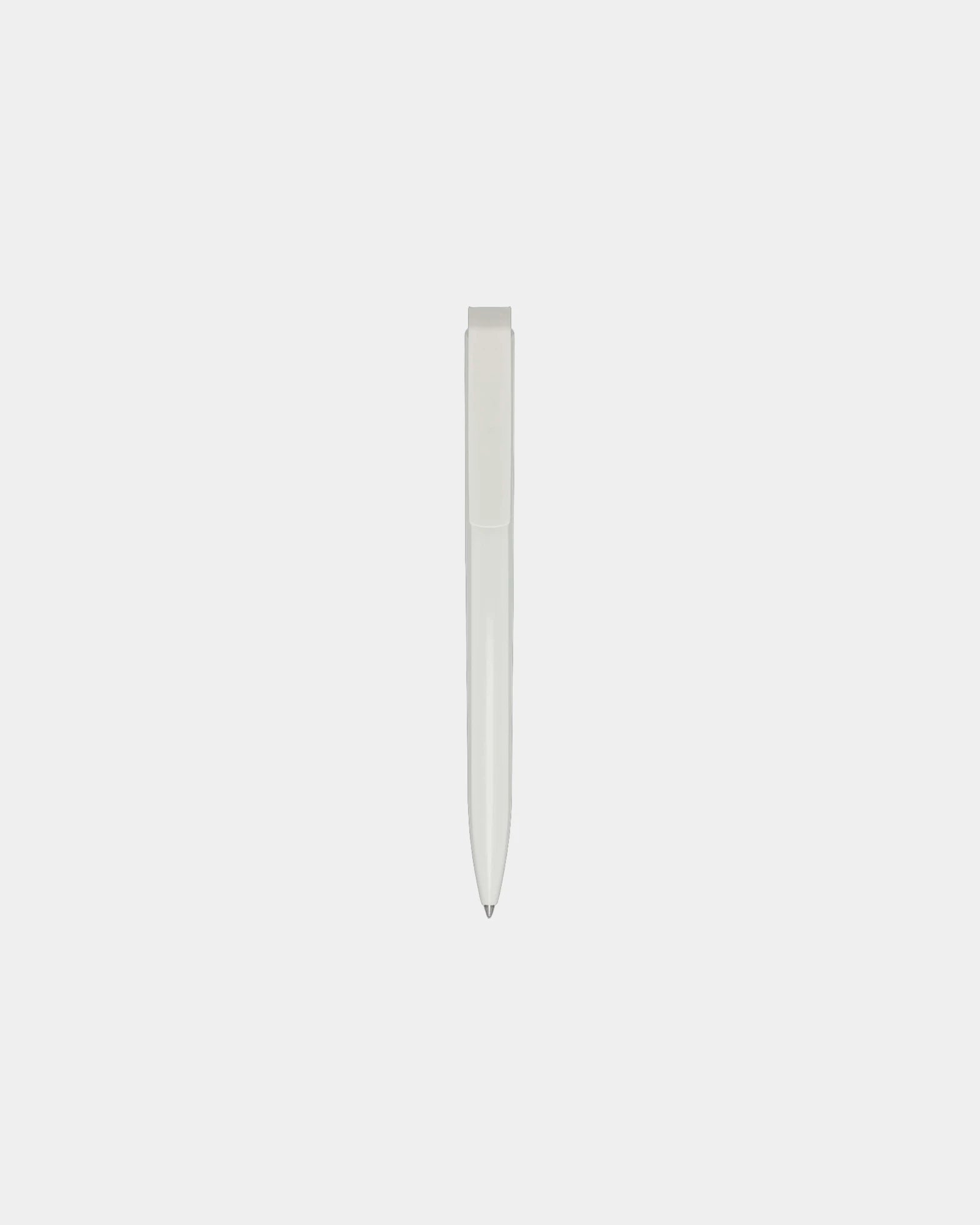 Promotional recycled plastic ballpoint pen - White