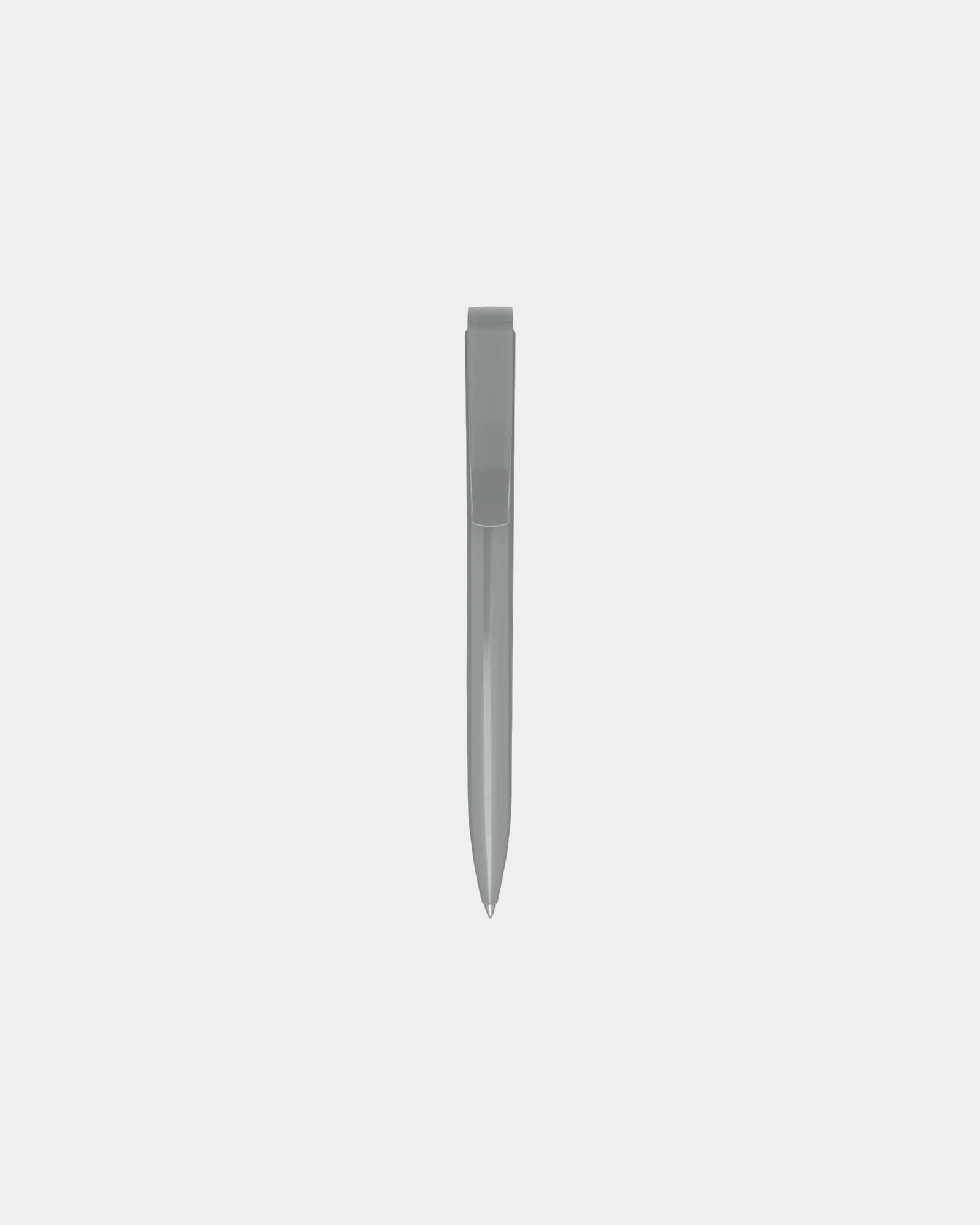 Promotional recycled plastic ballpoint pen - Grey