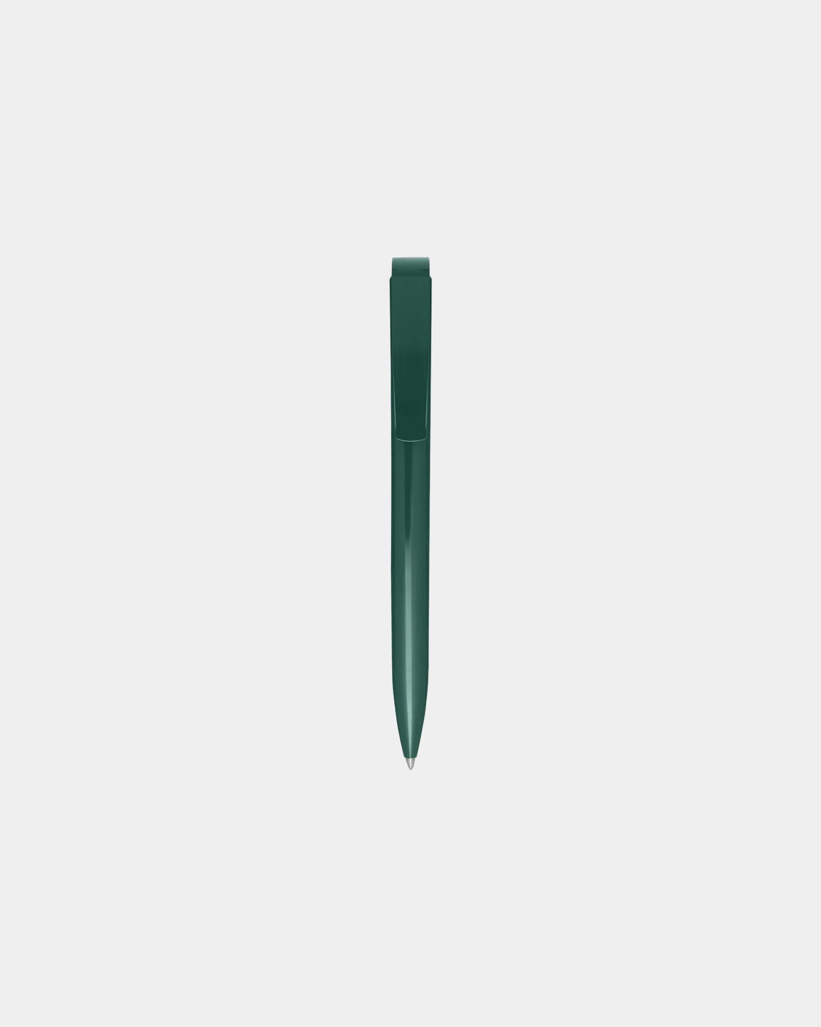 Promotional recycled plastic ballpoint pen - Forest Green
