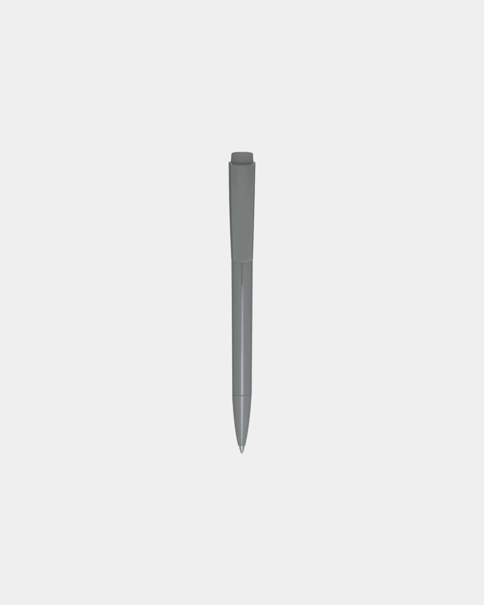 Promotional recycled plastic ballpoint pen - Grey