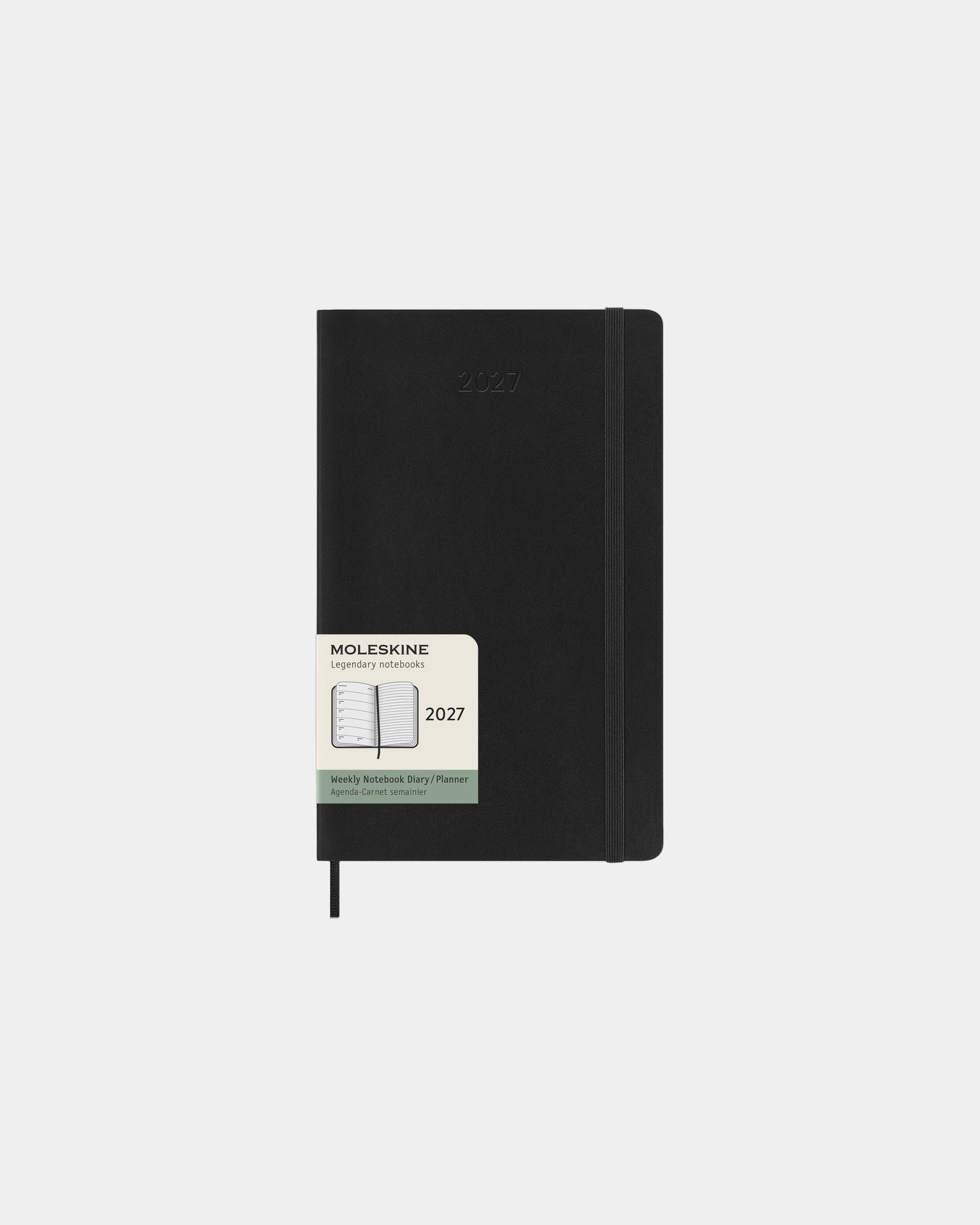 Custom eco-friendly Moleskine L 12-month planner - Black