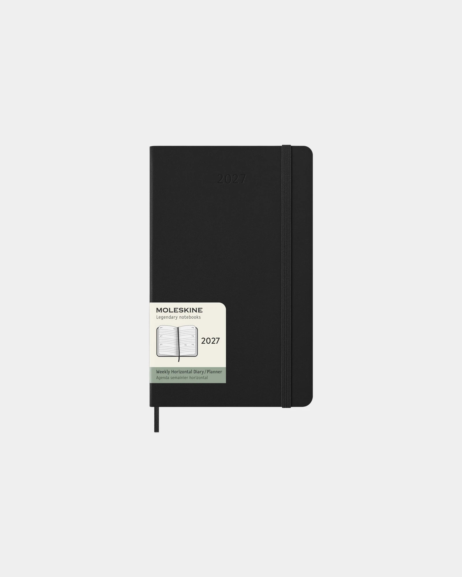 Custom personalized Moleskine weekly planner - Black