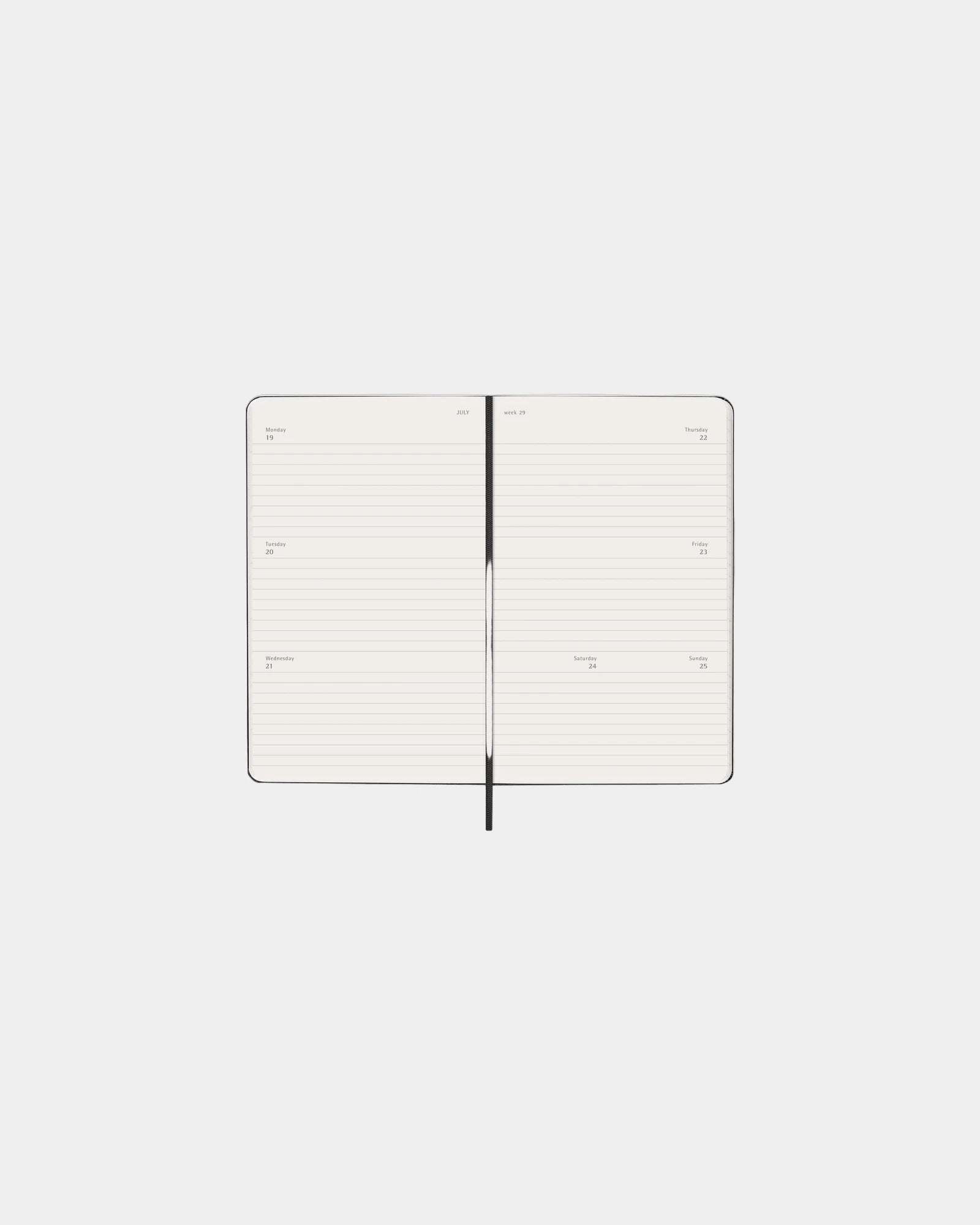 Custom personalized Moleskine weekly planner - 3