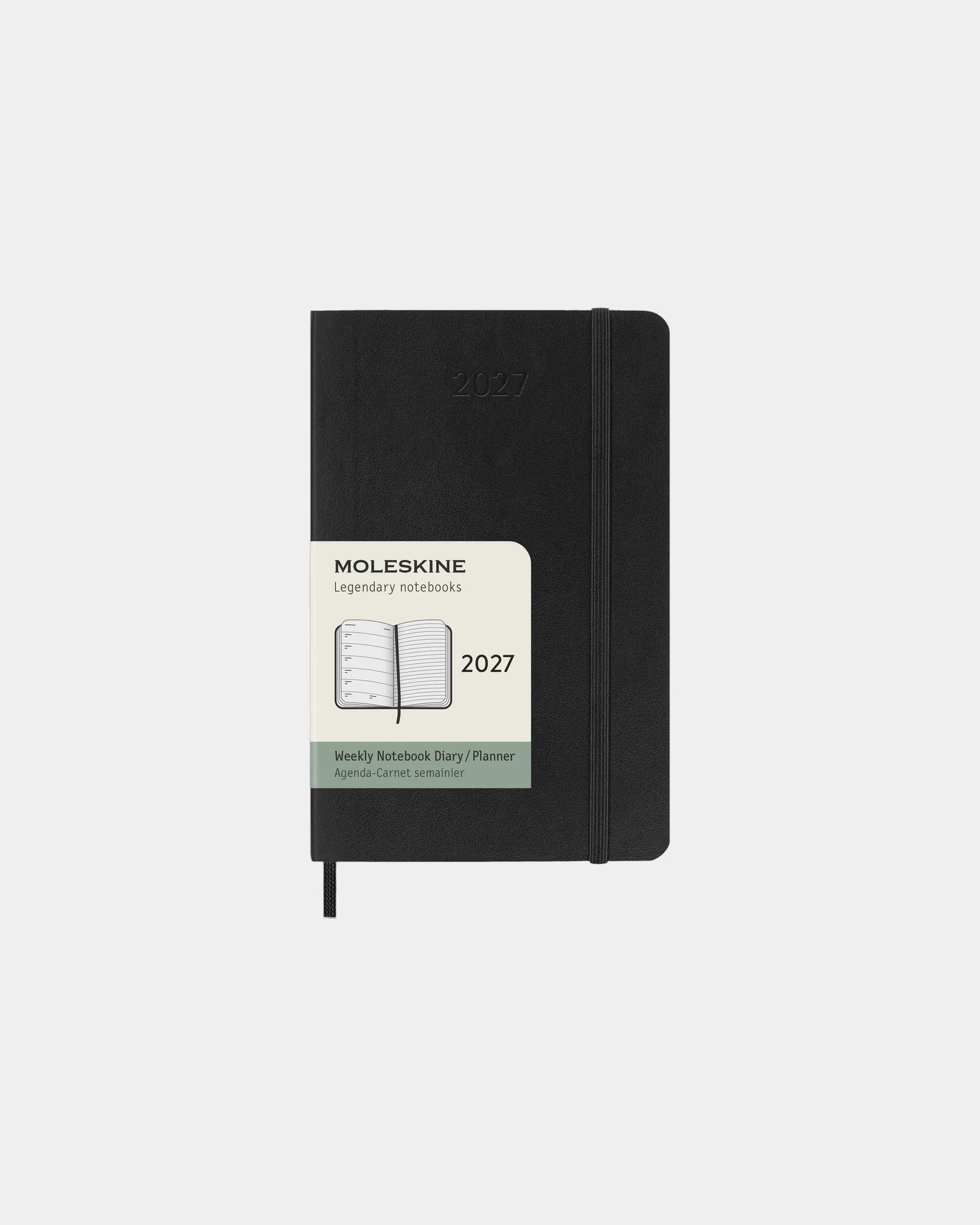 Custom eco-friendly Moleskine weekly planner - Black