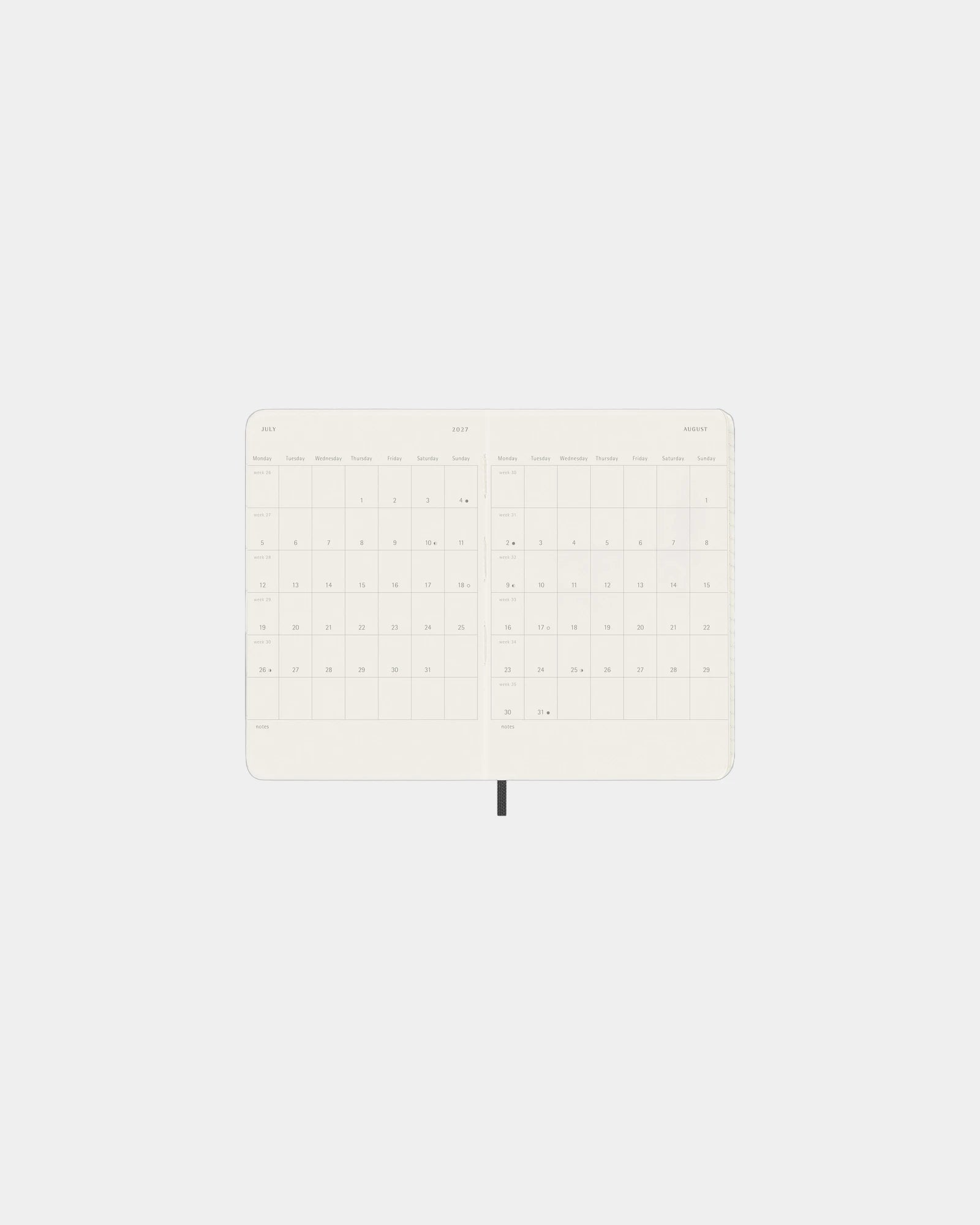 Custom eco-friendly Moleskine weekly planner - 4