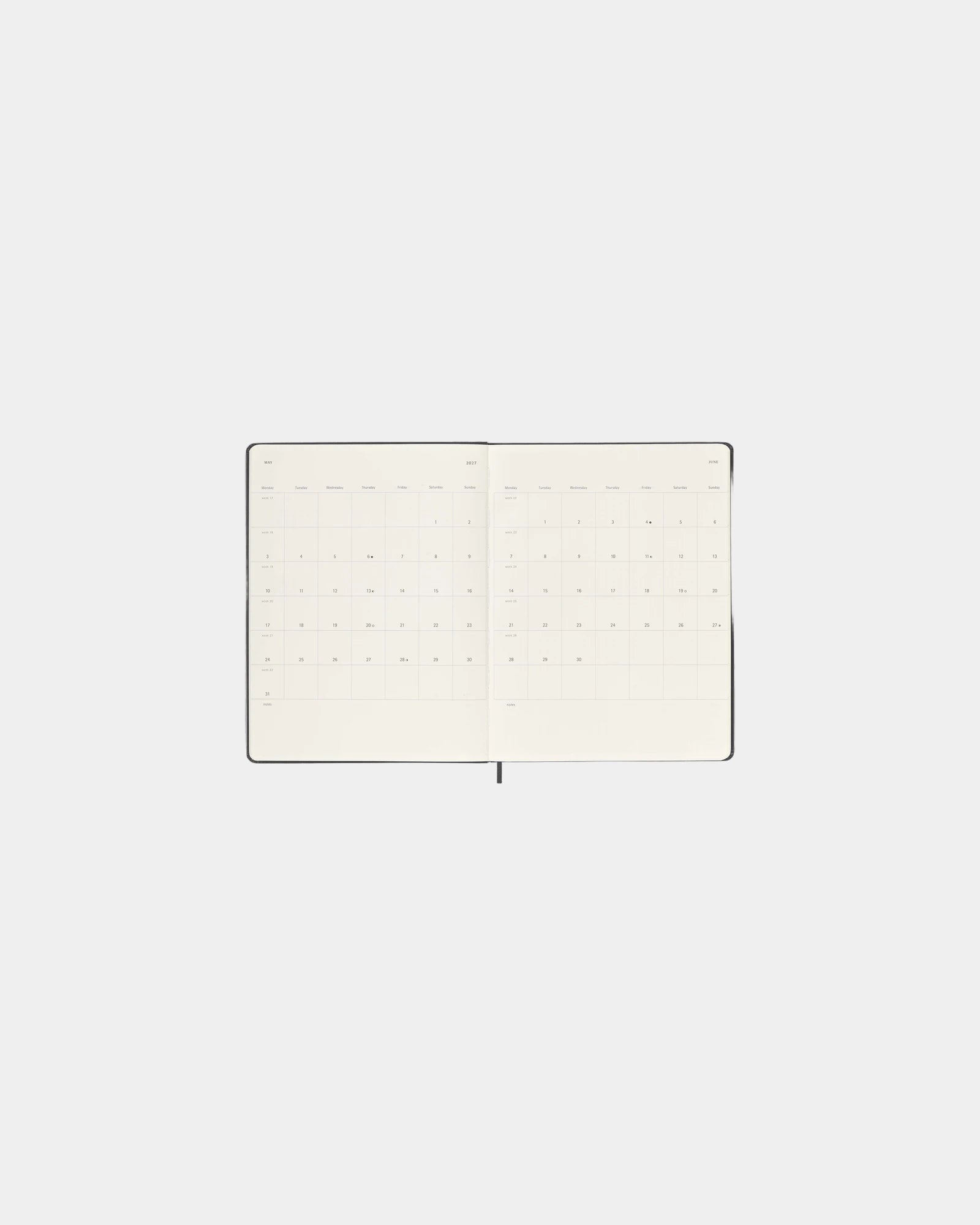 Custom eco-friendly Moleskine XL weekly planner - 4