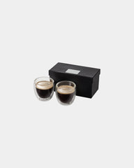 Promotional double-wall borosilicate espresso glasses - Translucent