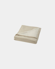 Personalized soft sherpa fleece blanket 125 x 150 cm - Off-White