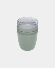 Custom eco-friendly lunch box 500ml with 200ml compartment - Sage